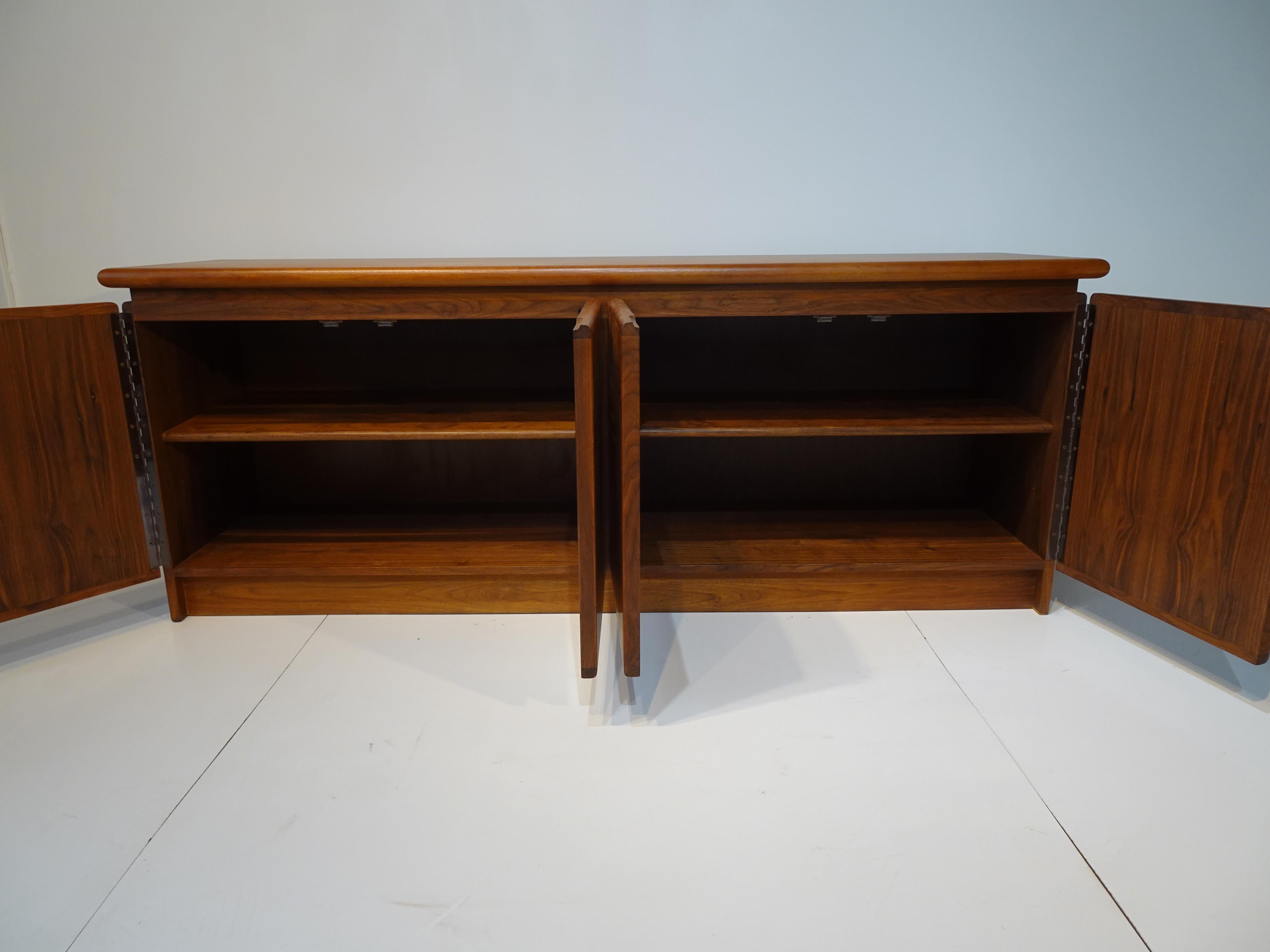 Danish Walnut Credenza / Sideboard in the Style of Poul Hundevad 3