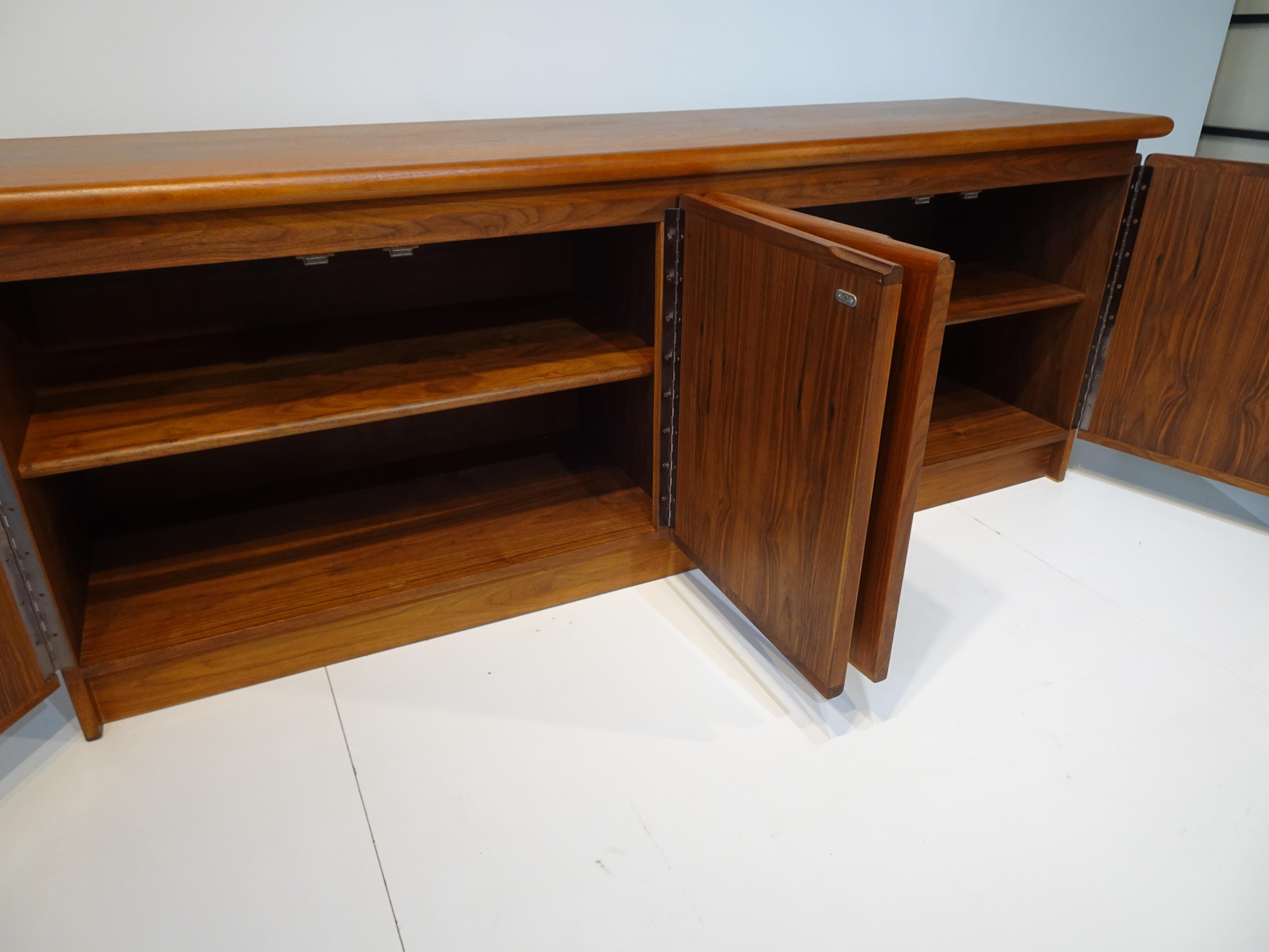 Danish Walnut Credenza / Sideboard in the Style of Poul Hundevad 4
