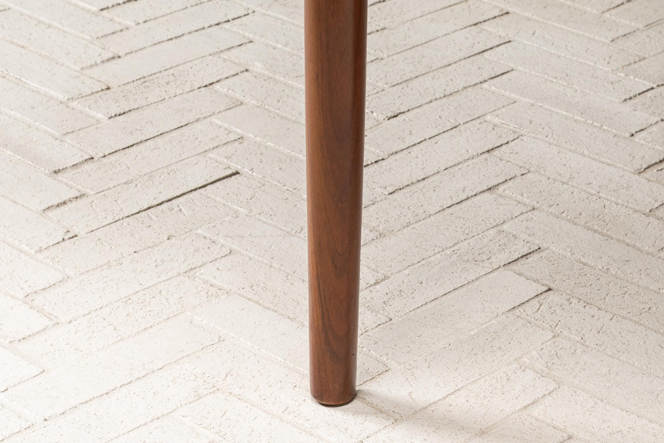 Danish Walnut Draw-Leaf Dining Table For Sale 9
