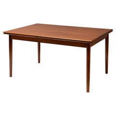 Danish Walnut Draw-Leaf Dining Table