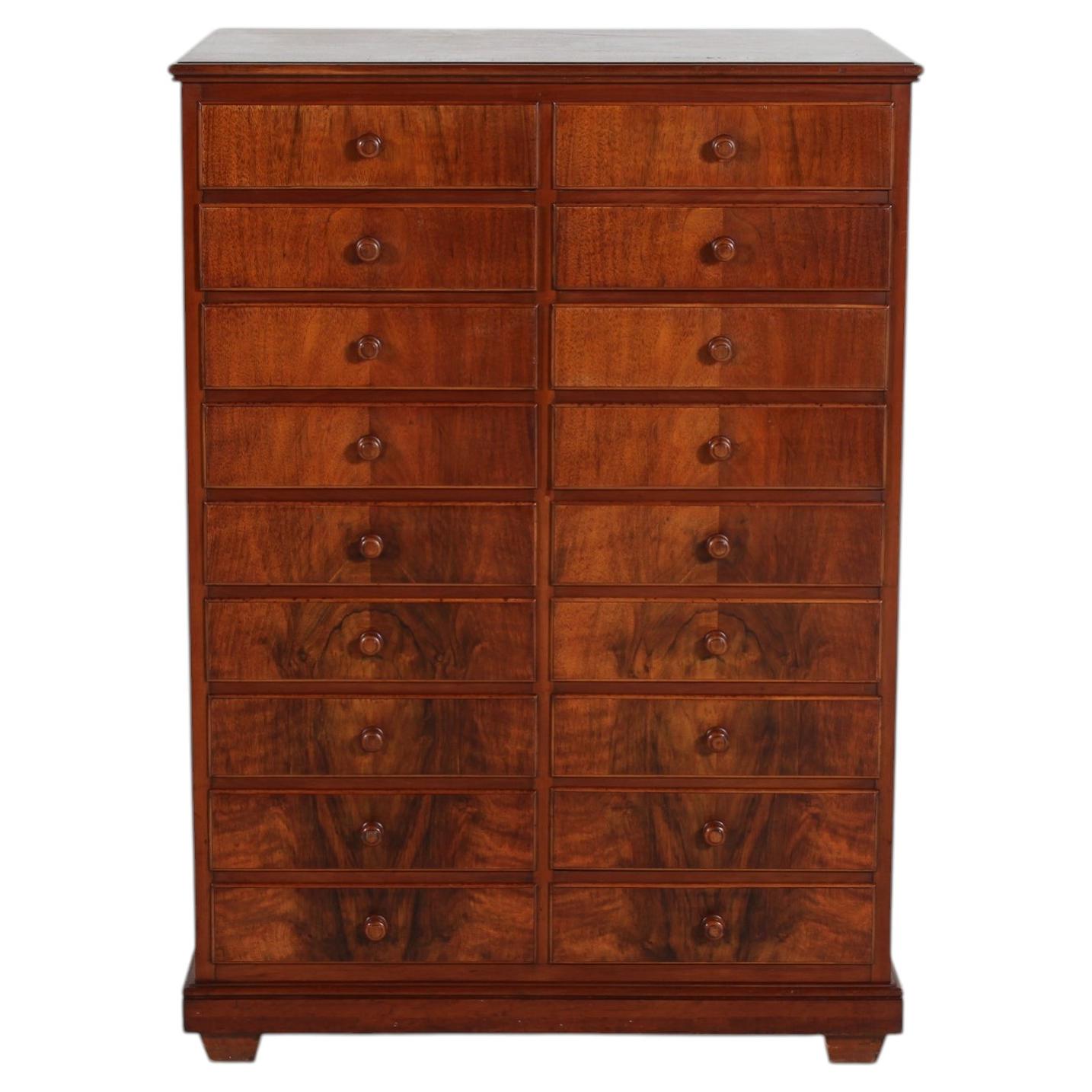 Danish Walnut Dresser by Master Cabinetmaker, Vintage Design, 1920s
