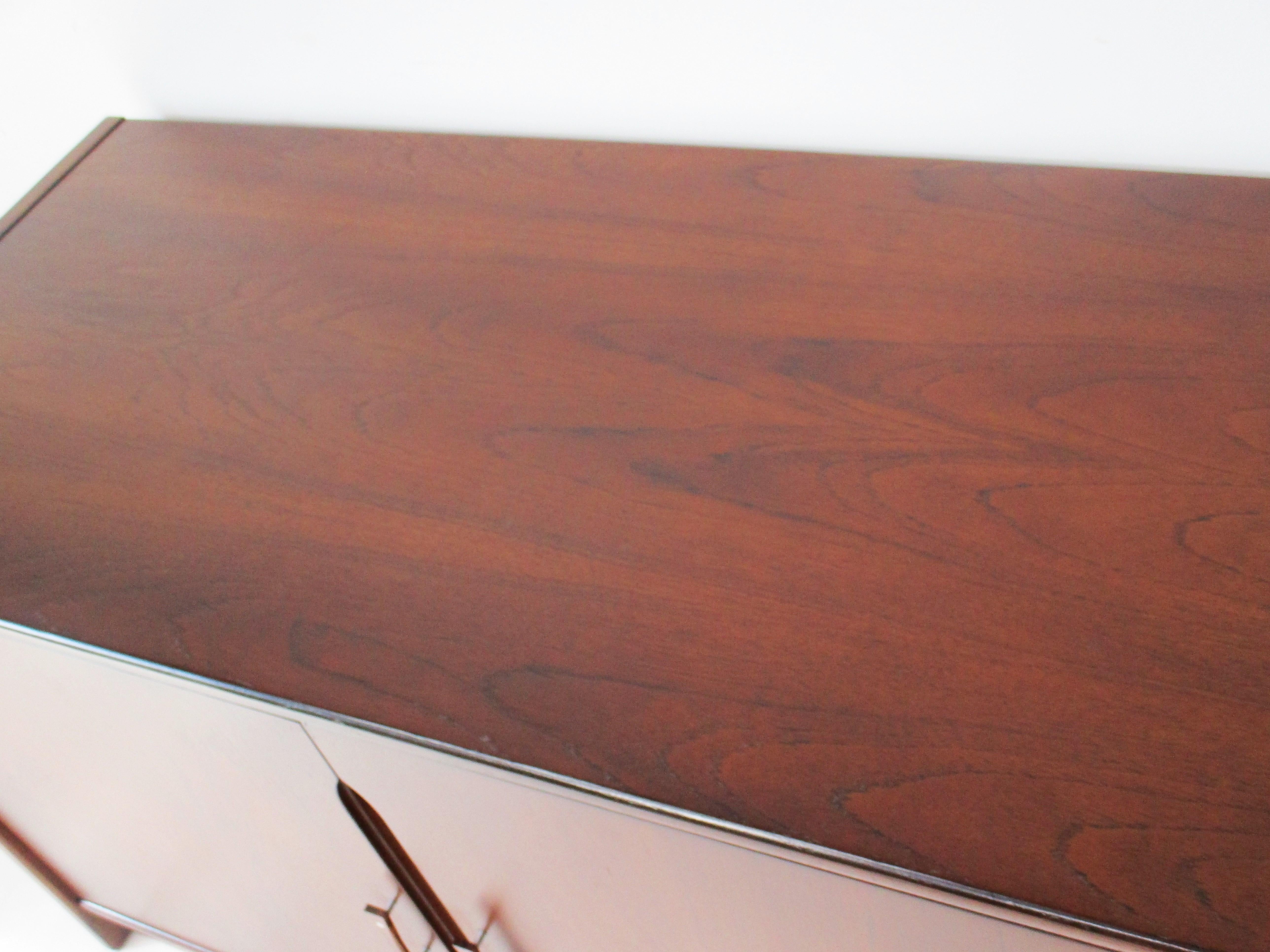 Mid Century Walnut Stereo Record Cabinet in the style of Borge Mogensen Denmark 5
