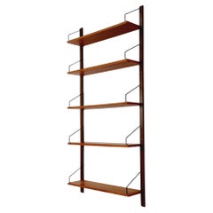 Danish walnut Wall-Mounted Shelving Unit, by Royal for  Poul Cadovius, 1960s