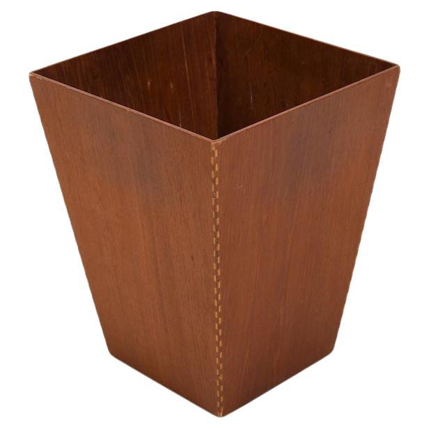 Danish Waste Paper Basket in Teak 1950s
