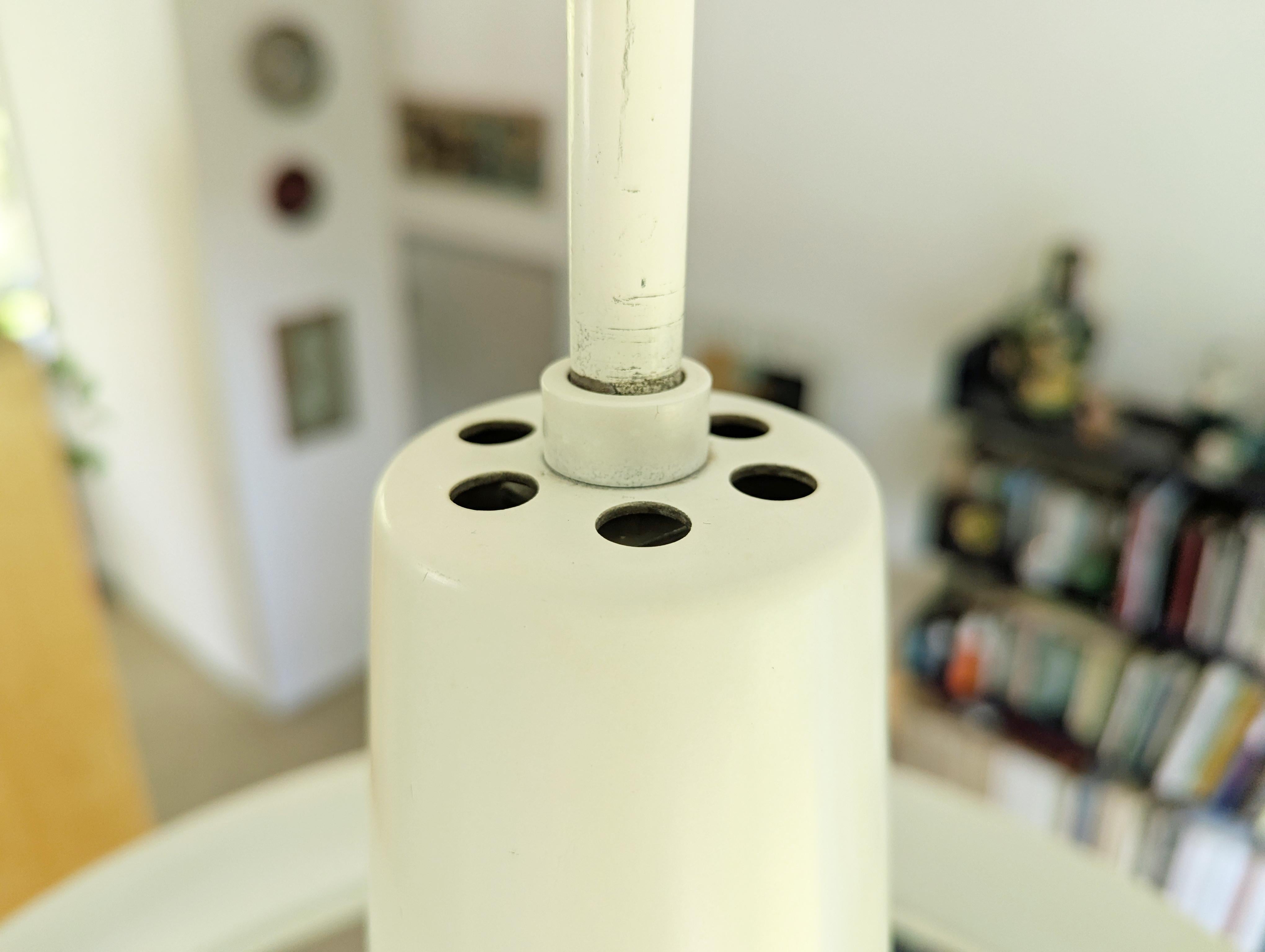 Danish White Metal 1960s pendant lamp by Regent For Sale 3