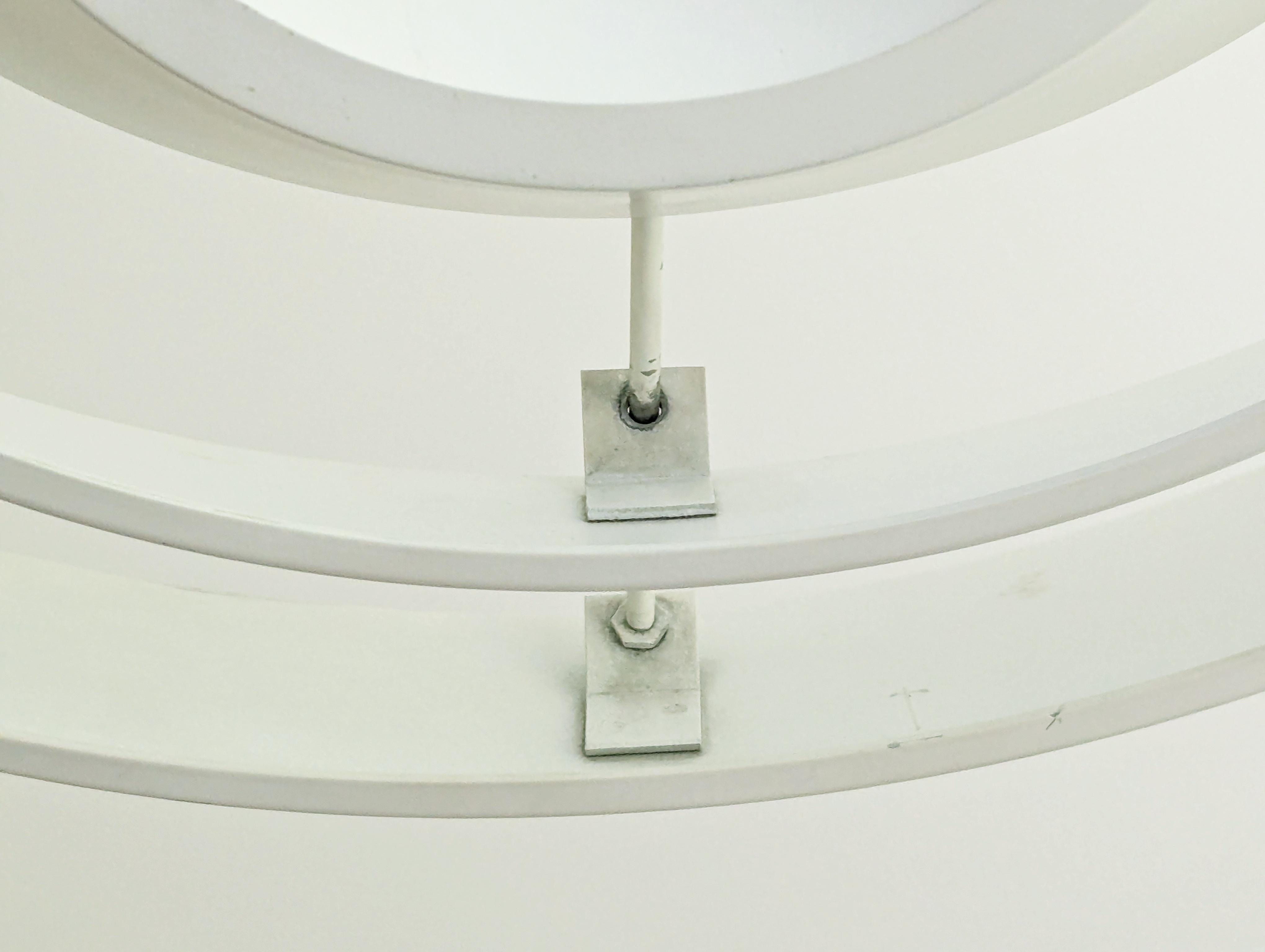 Mid-20th Century Danish White Metal 1960s pendant lamp by Regent For Sale