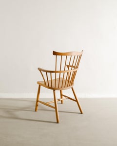 Danish Windsor 2350 Armchair in Oak Wood by Børge Mogensen by Fredericia, 1960s
