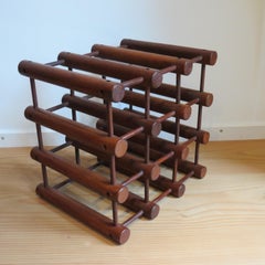 Danish Wine Rack Bottle Holder By Richard Nissen for Nissen Langaa 1960s