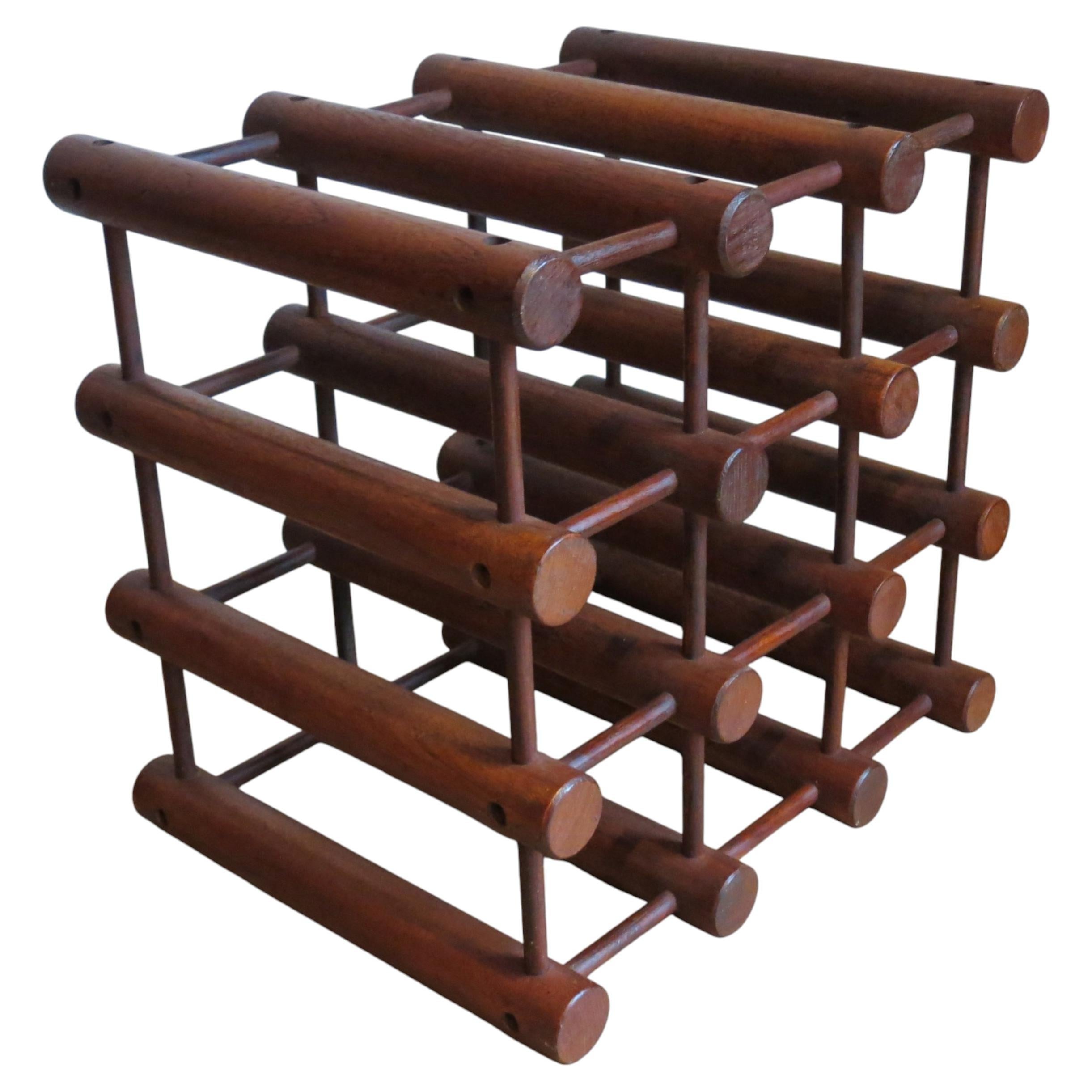 Danish Wine Rack Bottle Holder By Richard Nissen for Nissen Langaa 1960s