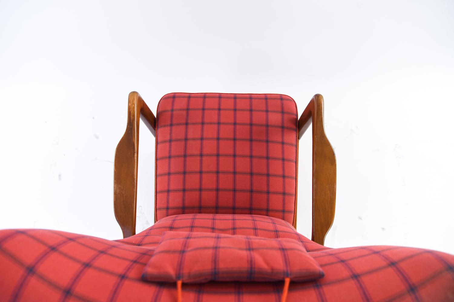 Danish Wingback Chair by Soren Hansen for Fritz Hansen 4