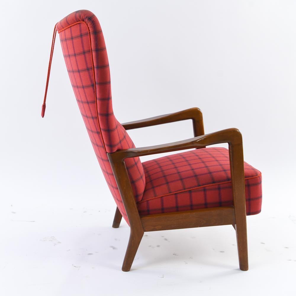 Danish Wingback Chair by Soren Hansen for Fritz Hansen 5