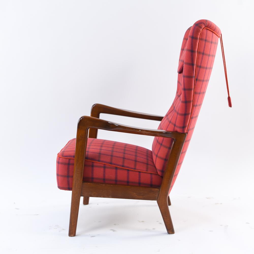 Danish Wingback Chair by Soren Hansen for Fritz Hansen 1