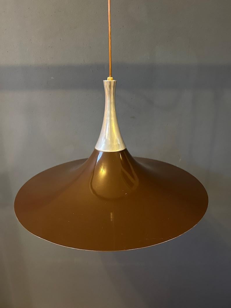 Danish Witch Hat Pendant Light by Bent Karlby, 1970s For Sale 2
