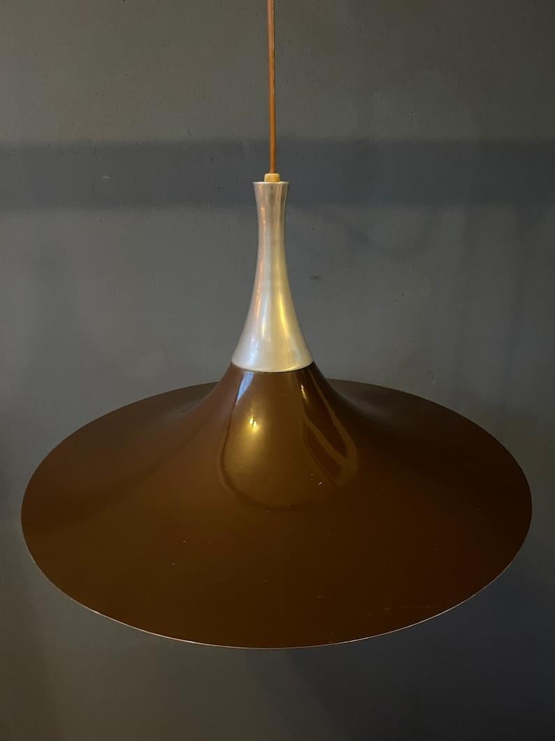 Danish Witch Hat Pendant Light by Bent Karlby, 1970s For Sale 3