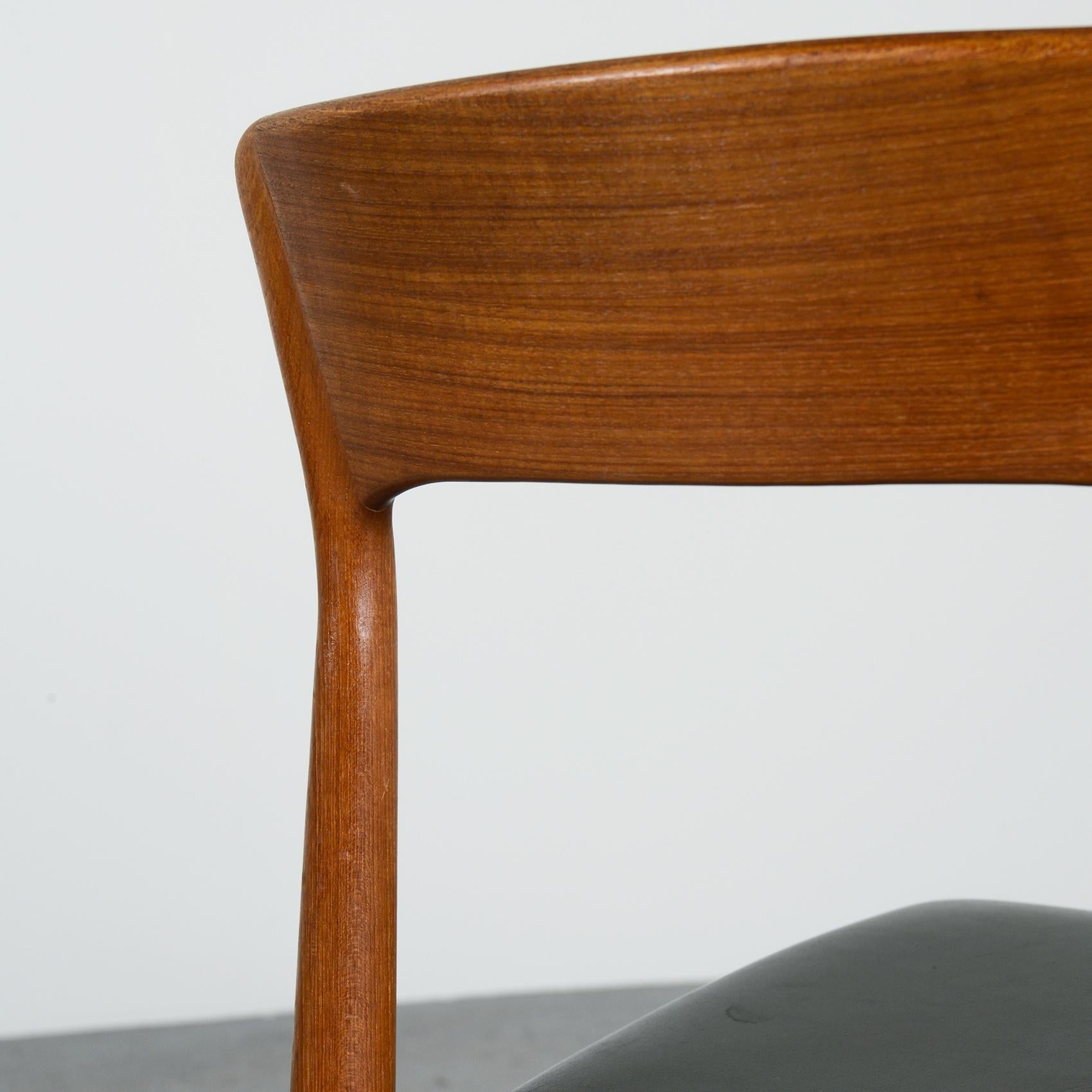 Danish Wood Chairs, Korup Denmark circa 1960, Set of Six 5
