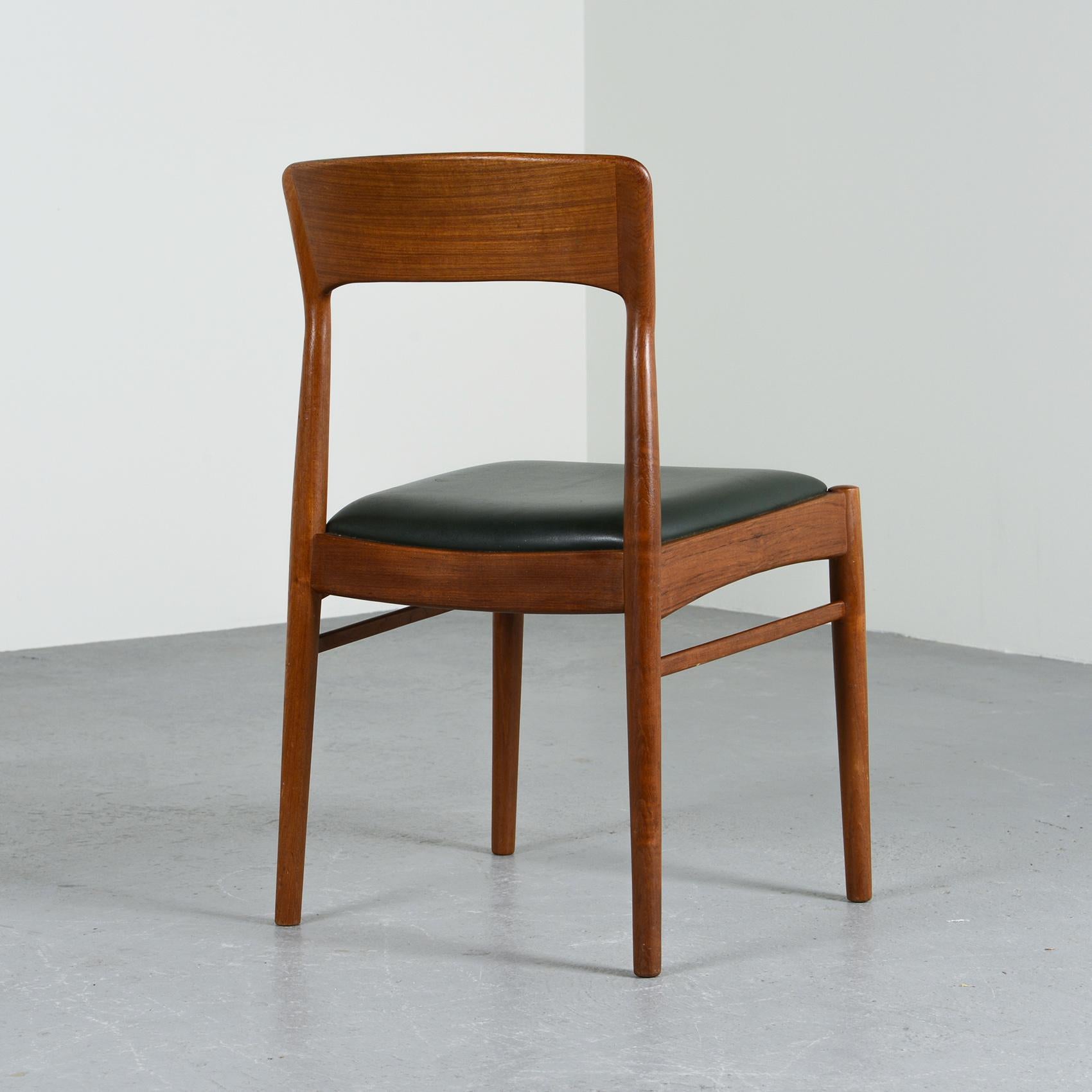 Danish Wood Chairs, Korup Denmark circa 1960, Set of Six 1