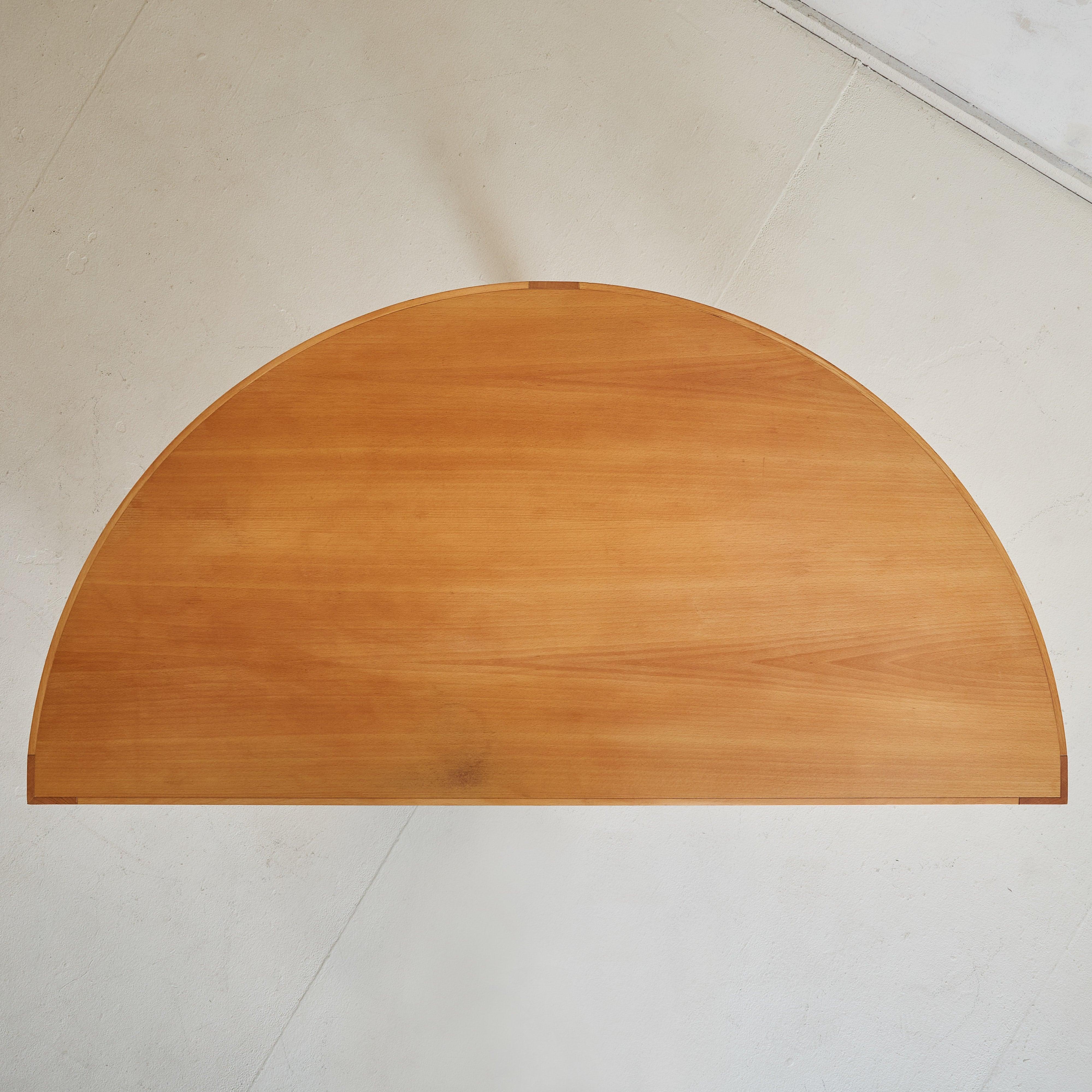 Danish Wood Demilune Console Table by Johnny Sørensen & Rud Thygesen for Botium For Sale 5