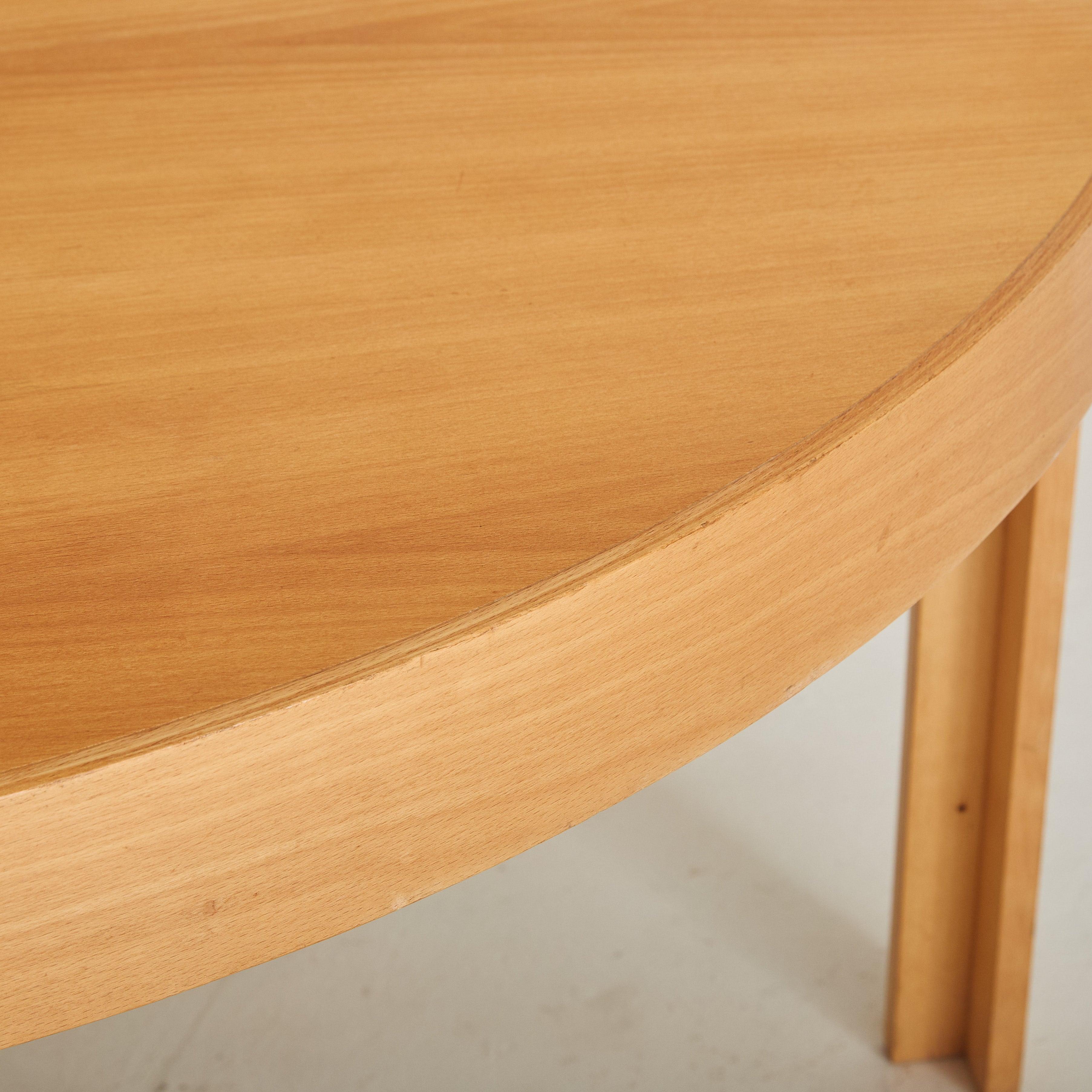Mid-20th Century Danish Wood Demilune Console Table by Johnny Sørensen & Rud Thygesen for Botium For Sale