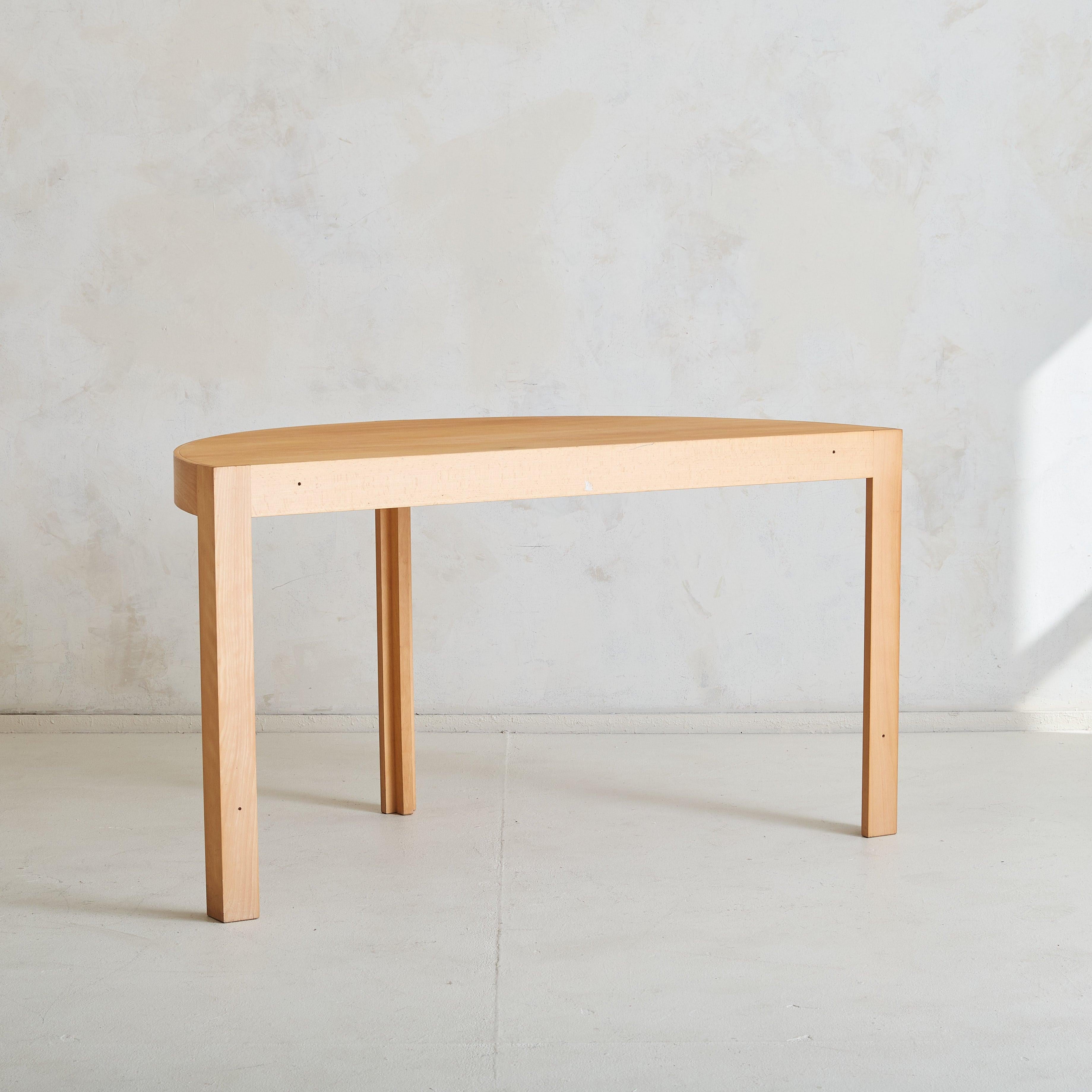 Danish Wood Demilune Console Table by Johnny Sørensen & Rud Thygesen for Botium For Sale 4