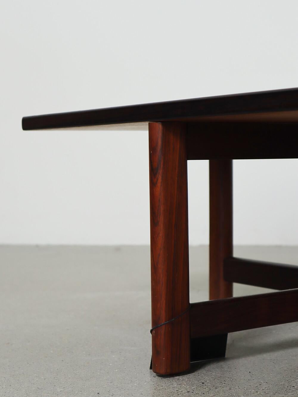 20th Century Danish Wood low coffee Table For Sale