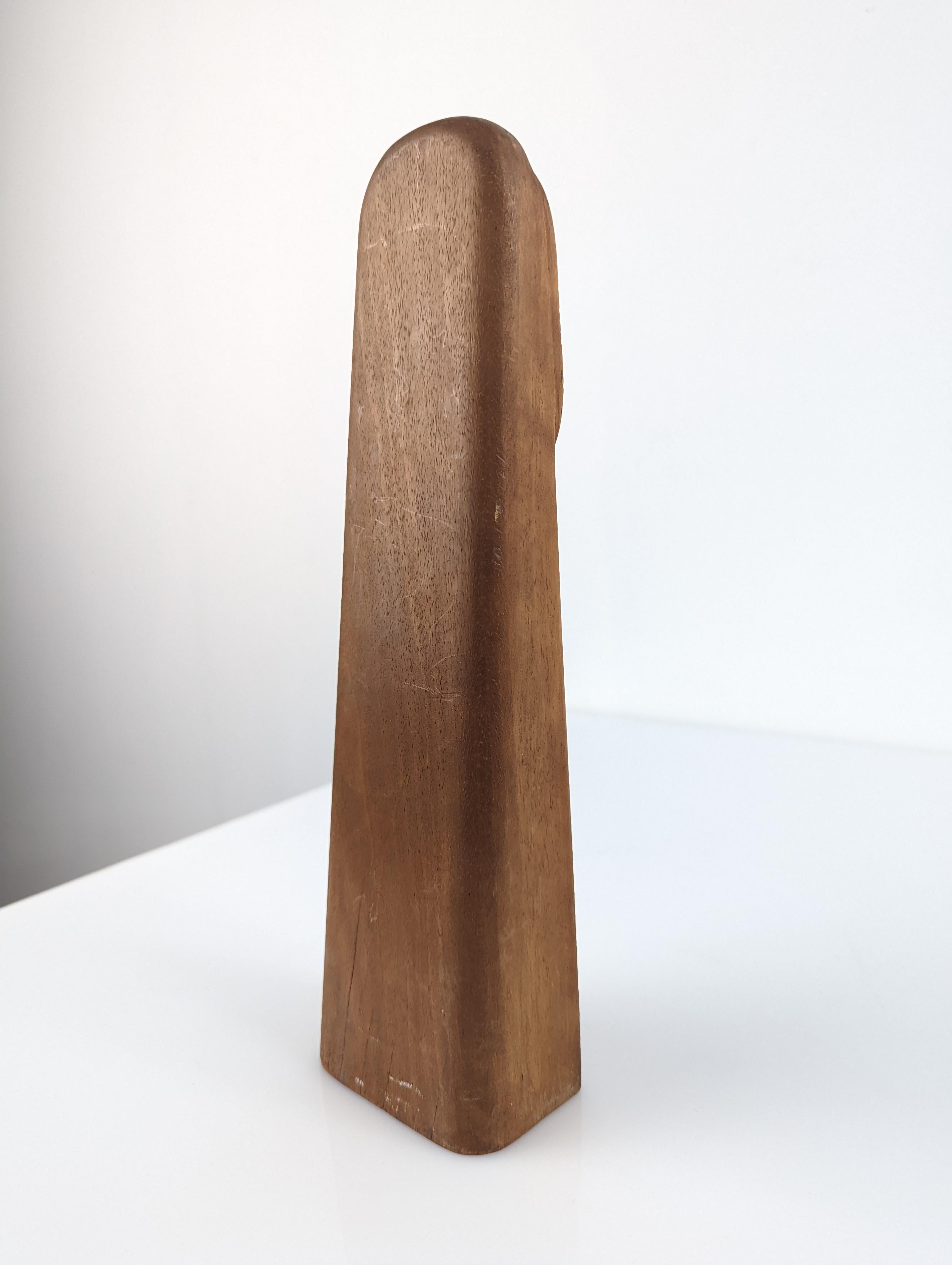 Mid-20th Century Danish woodcarved sculpture signed For Sale