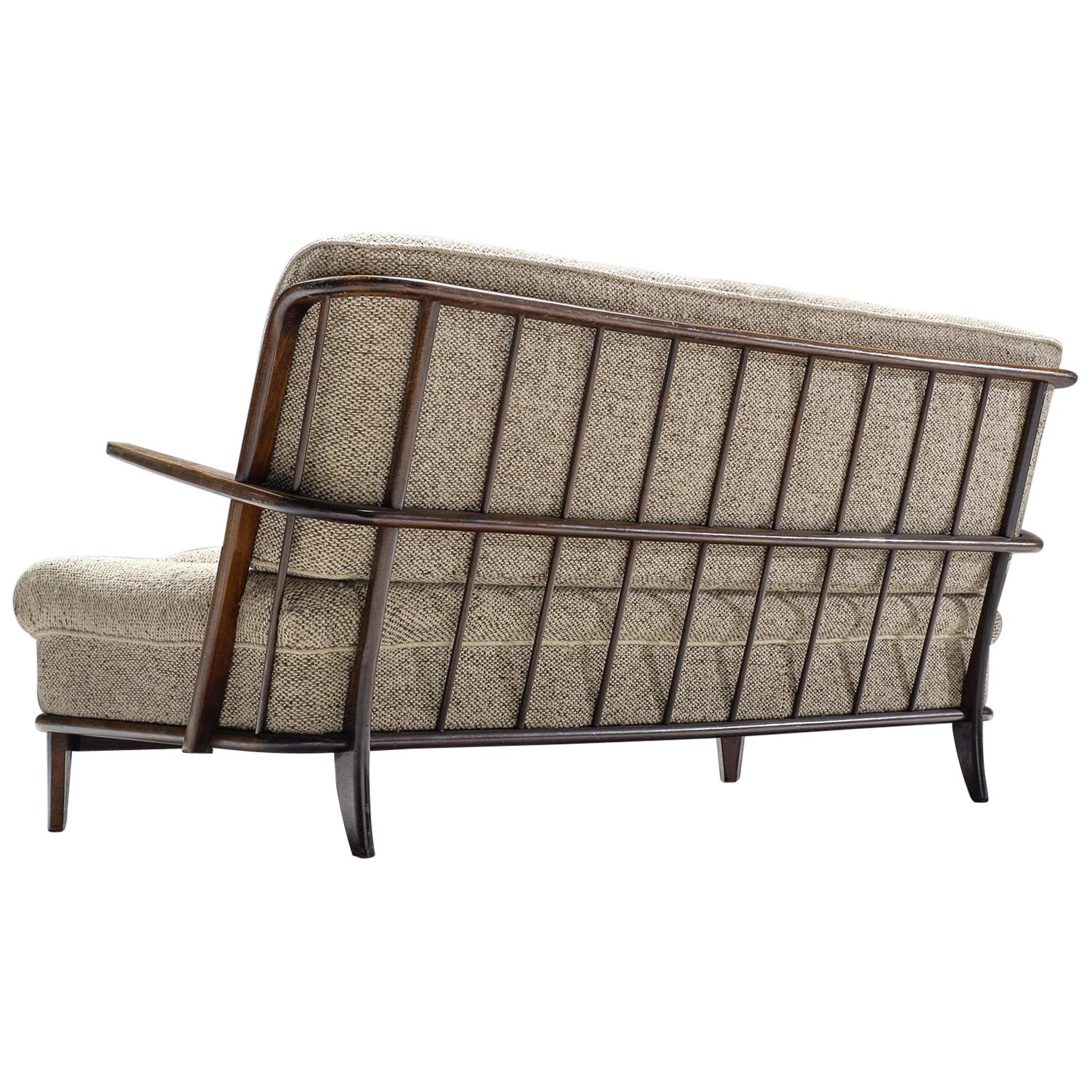Danish Wooden Comfortable Basket Sofa