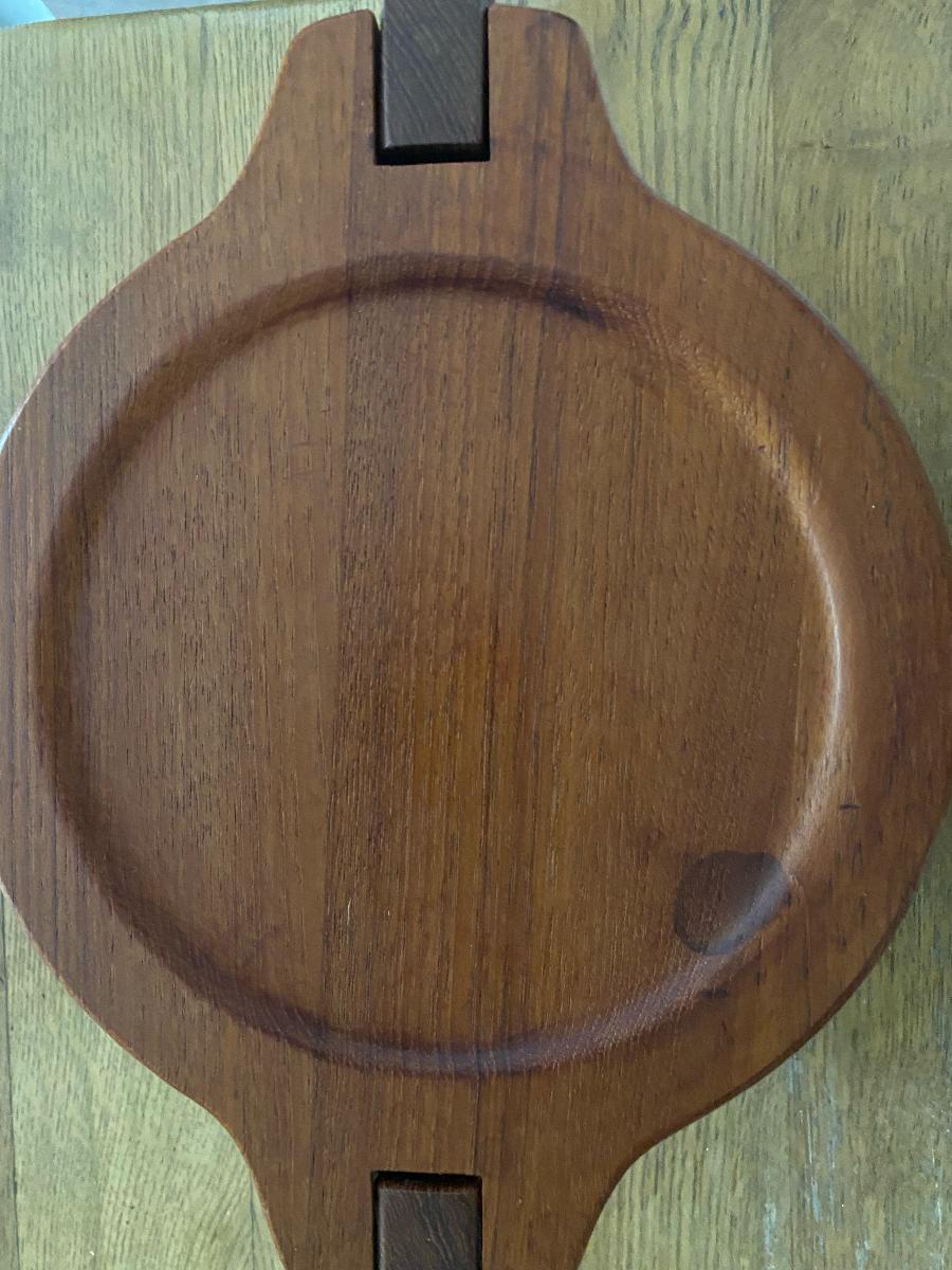 Mid-Century Modern Danish Woodline Ice Bucket