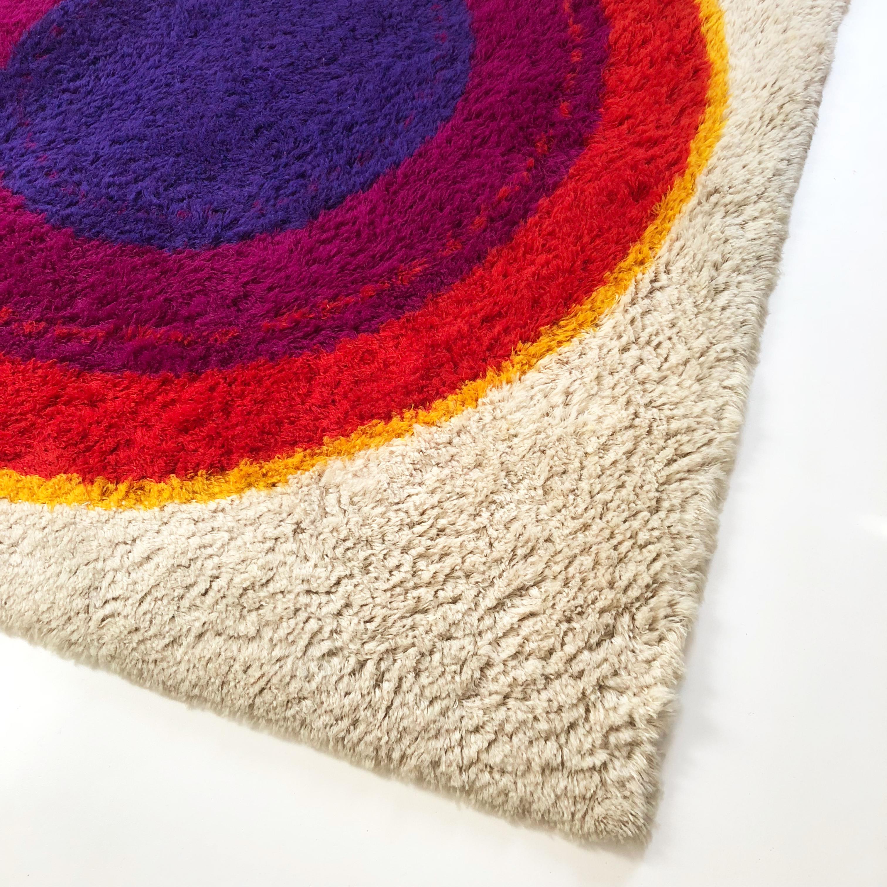 Danish Wool Rya Rug Tapestry 
