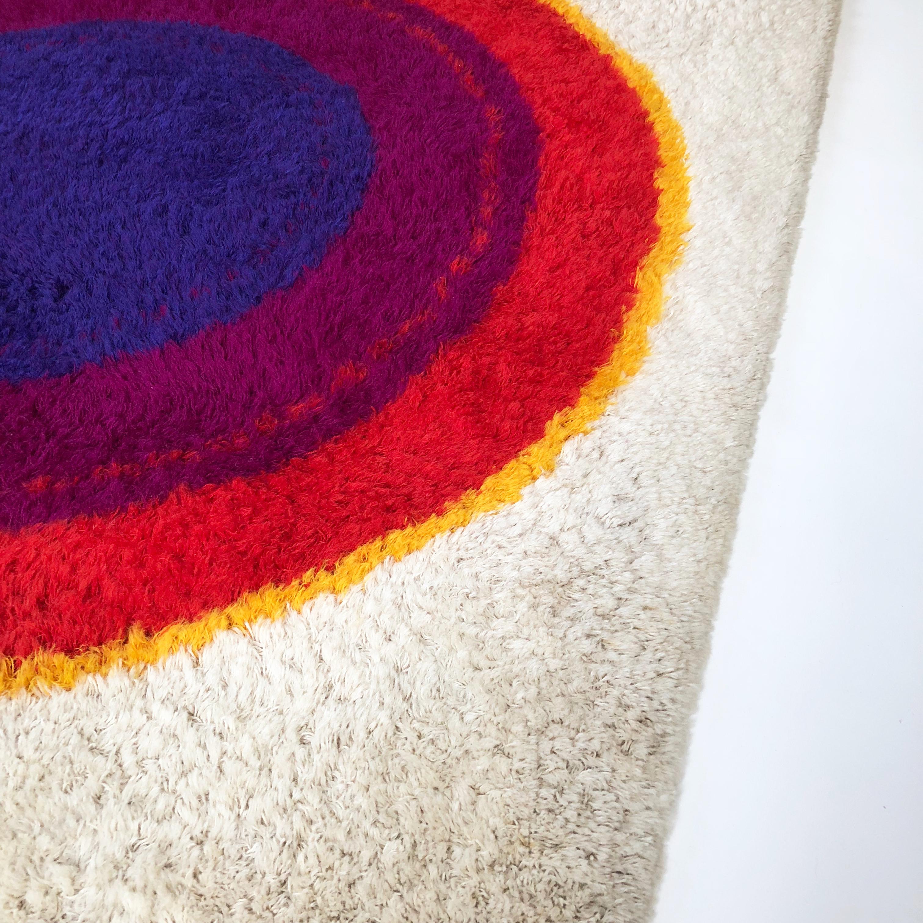 Danish Wool Rya Rug Tapestry 