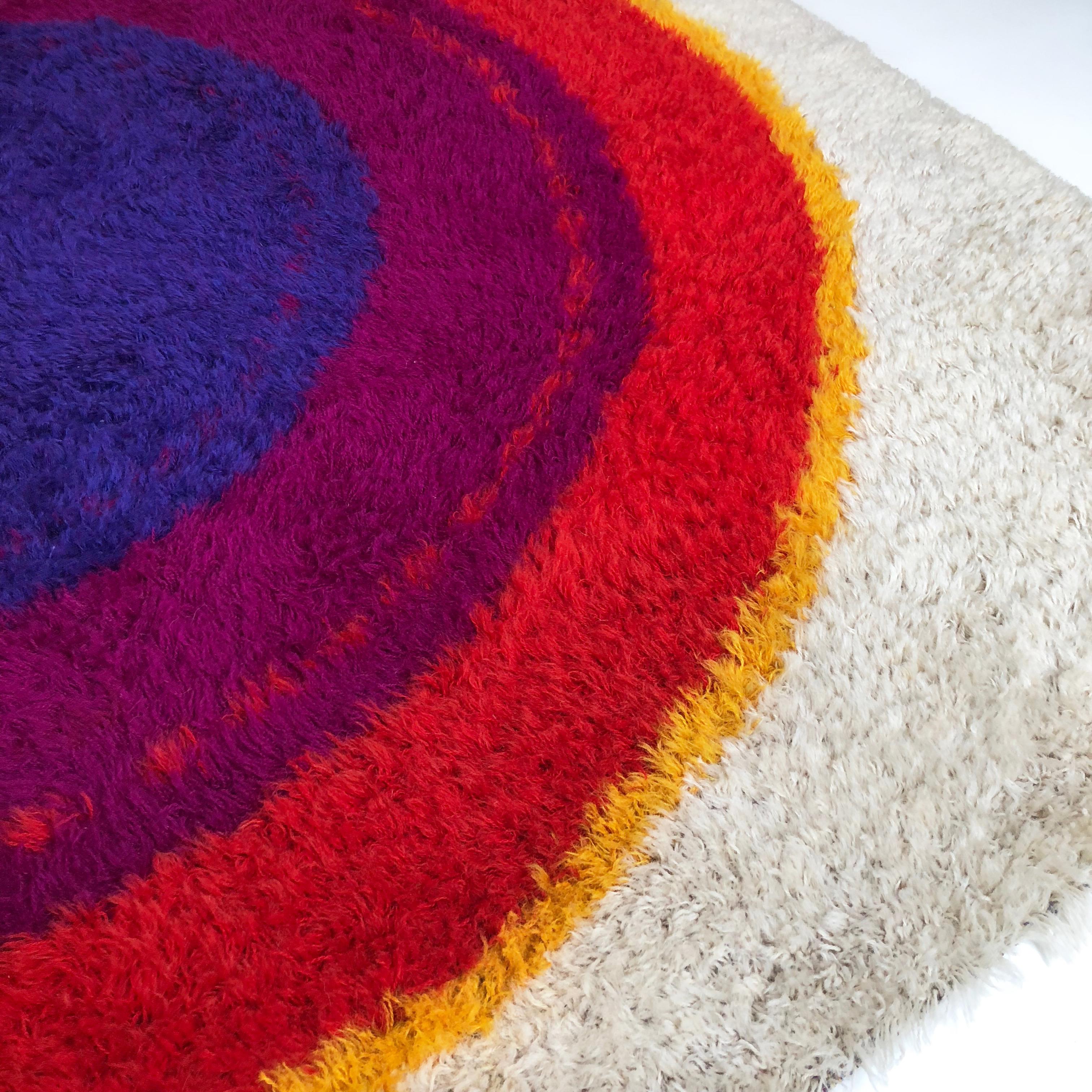 Danish Wool Rya Rug Tapestry 