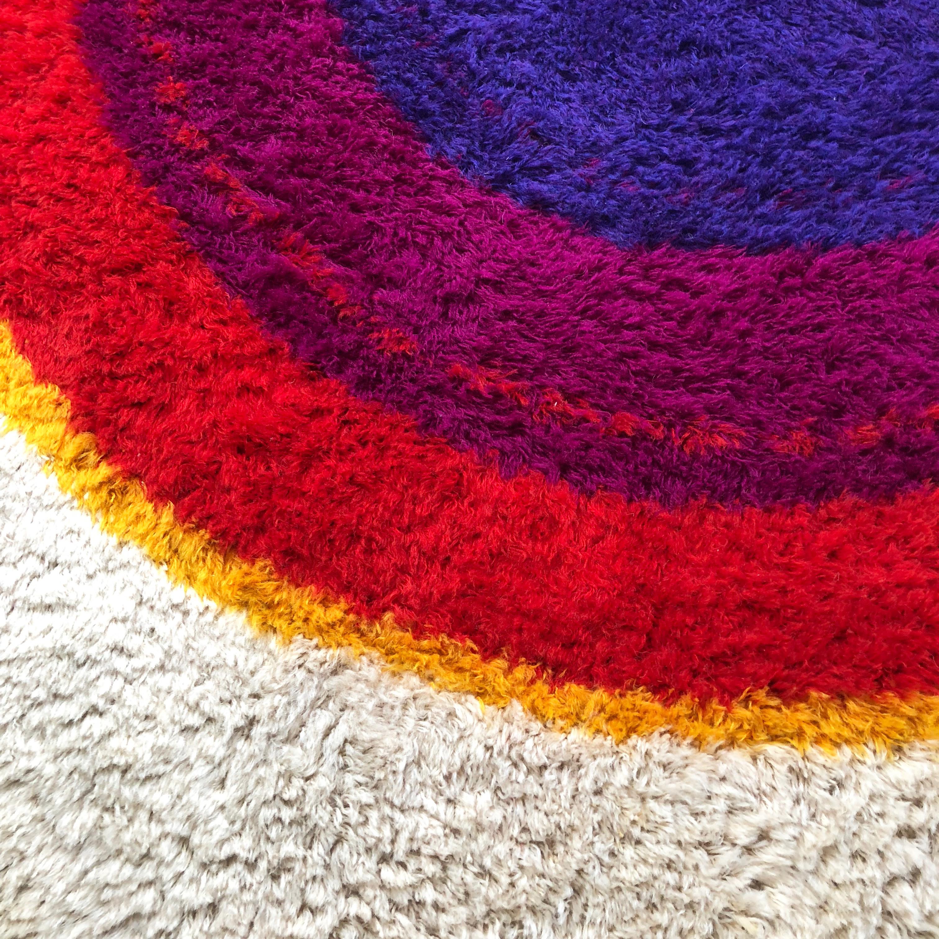 Danish Wool Rya Rug Tapestry 