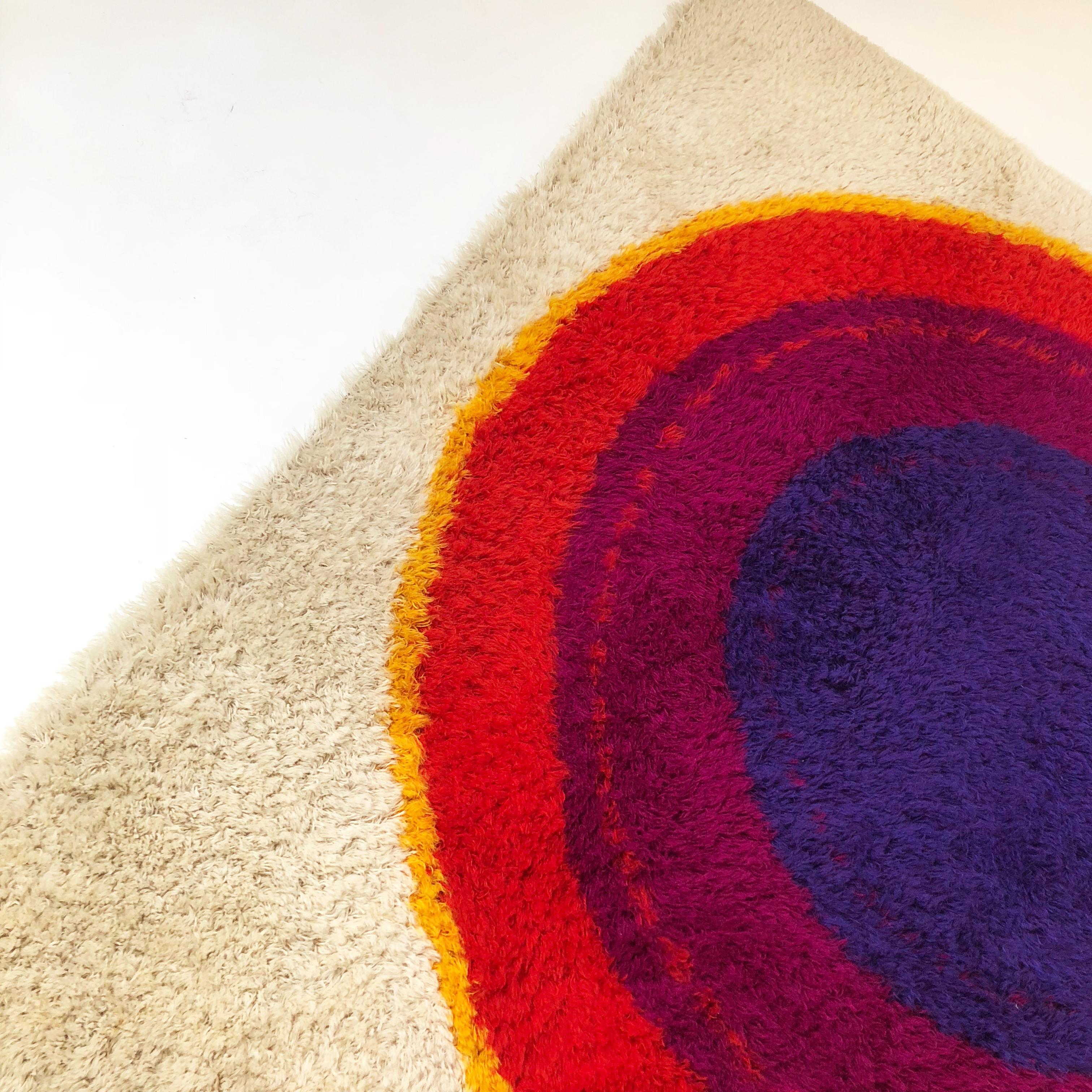 Danish Wool Rya Rug Tapestry 