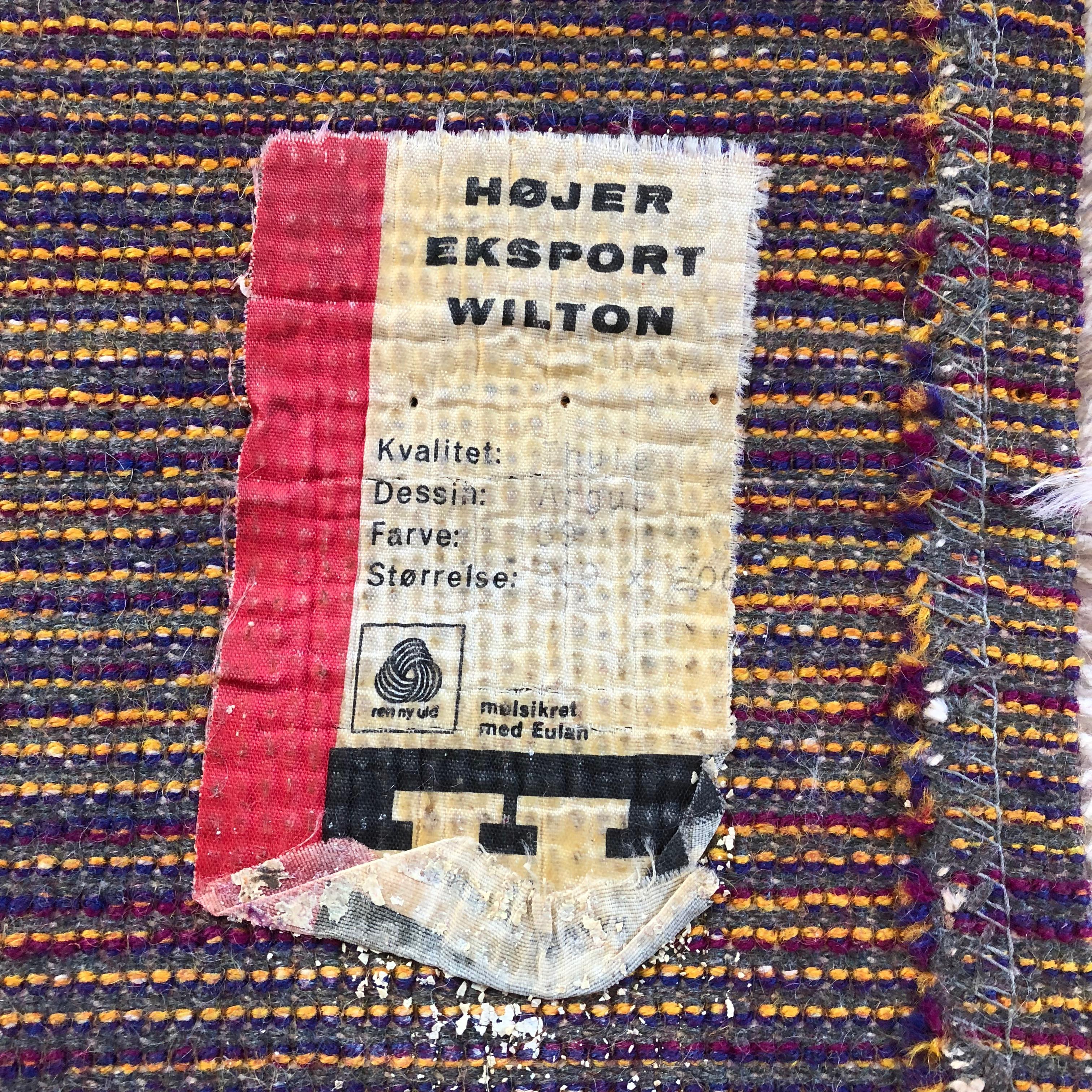Danish Wool Rya Rug Tapestry 
