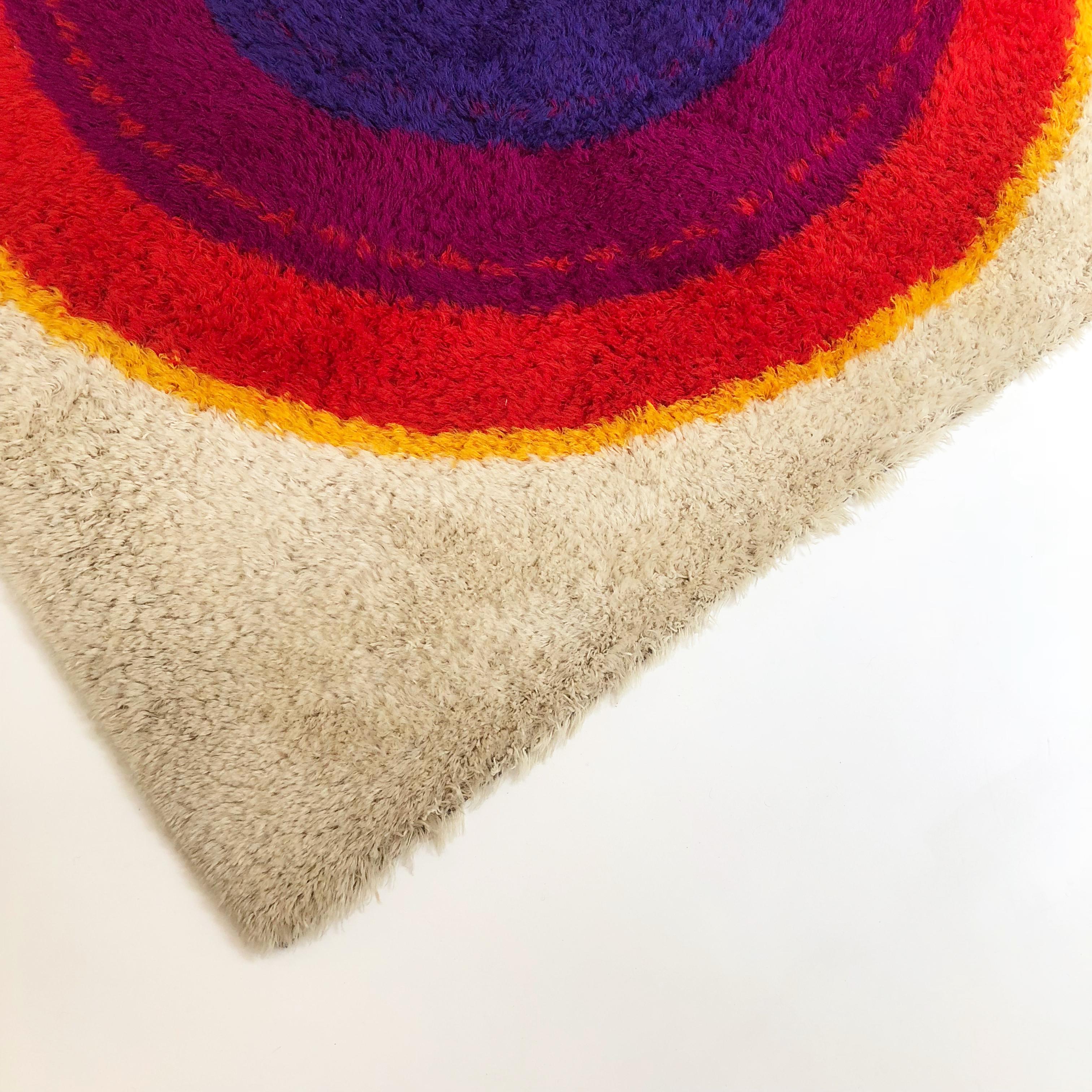 Danish Wool Rya Rug Tapestry 