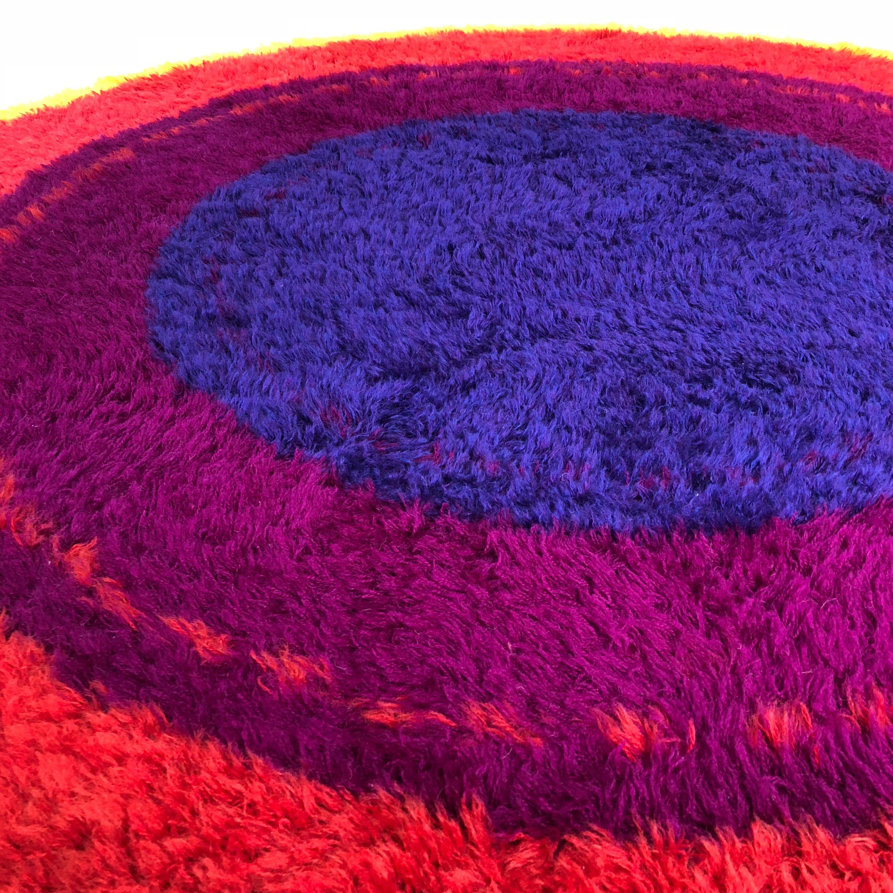 Danish Wool Rya Rug Tapestry 