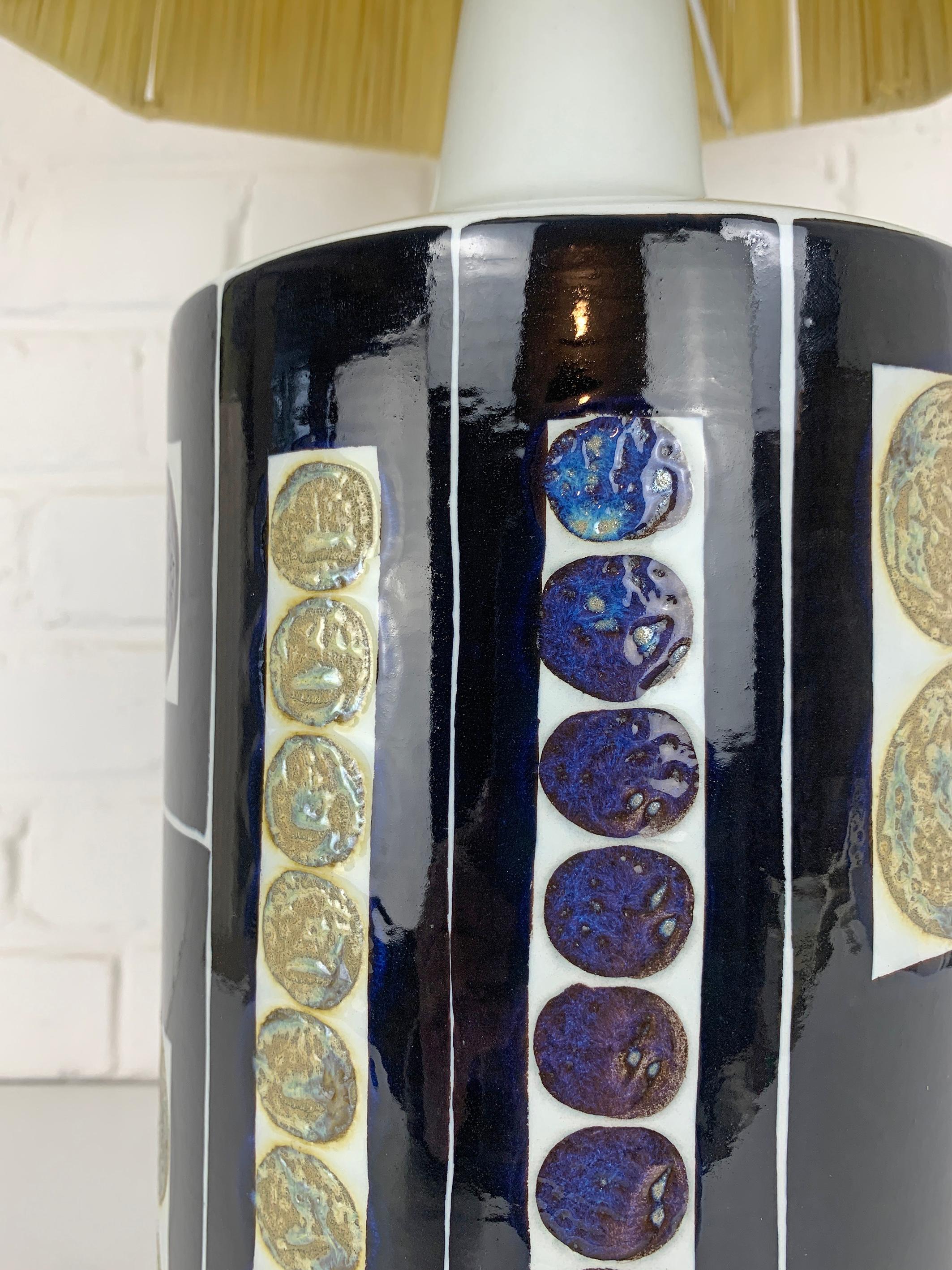Lampada moderna danese XXL in ceramica di I.L.A., Royal Copenhagen Fog and Morup anni '60 in vendita 4