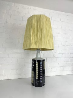 Danish XXL Modern Ceramic Lamp by I-L Koefoed, Royal Copenhagen Fog&Morup 1960s