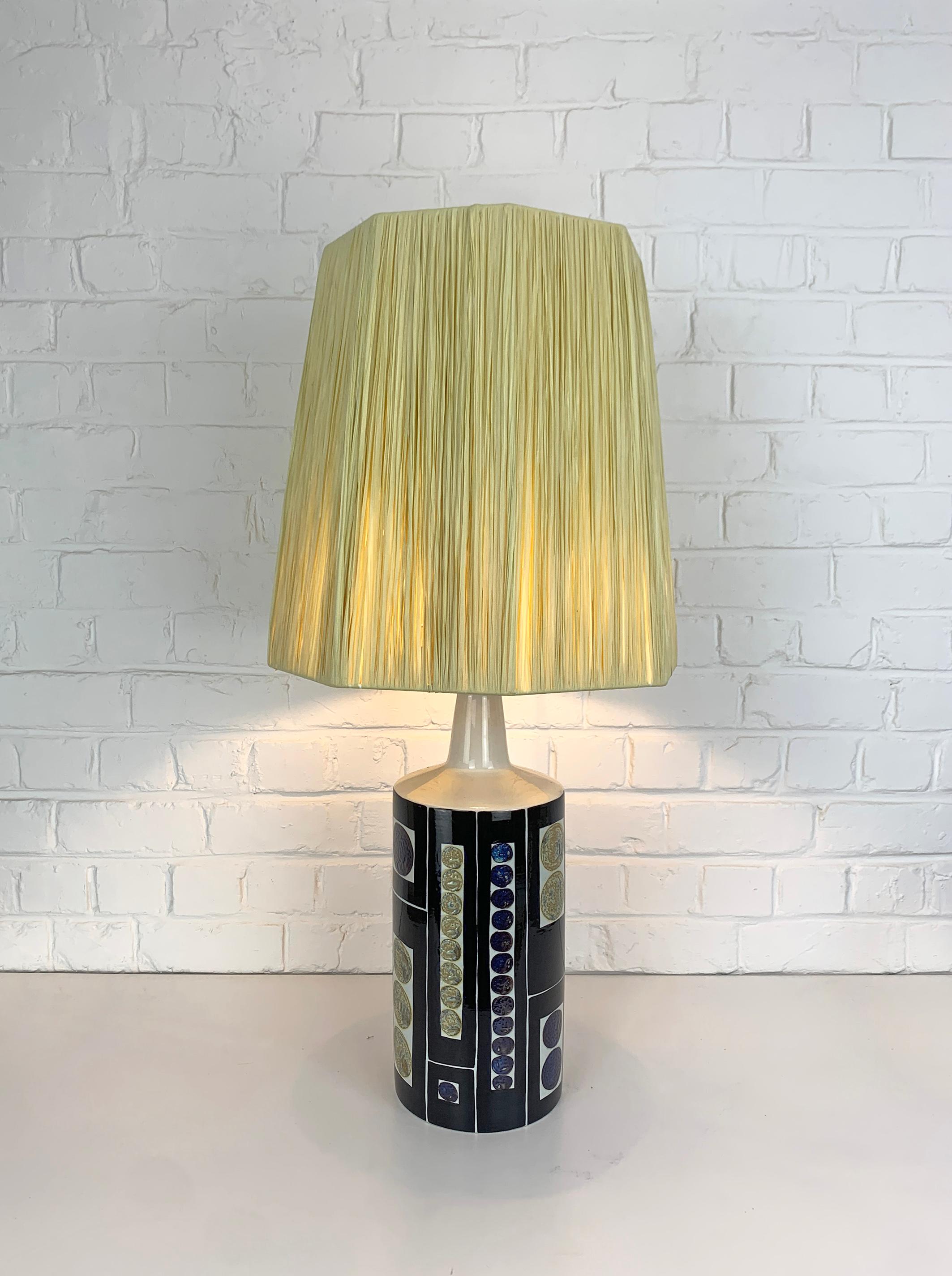 Danish XXL Modern Ceramic Lamp by I-L Koefoed, Royal Copenhagen Fog&Morup 1960s For Sale 1