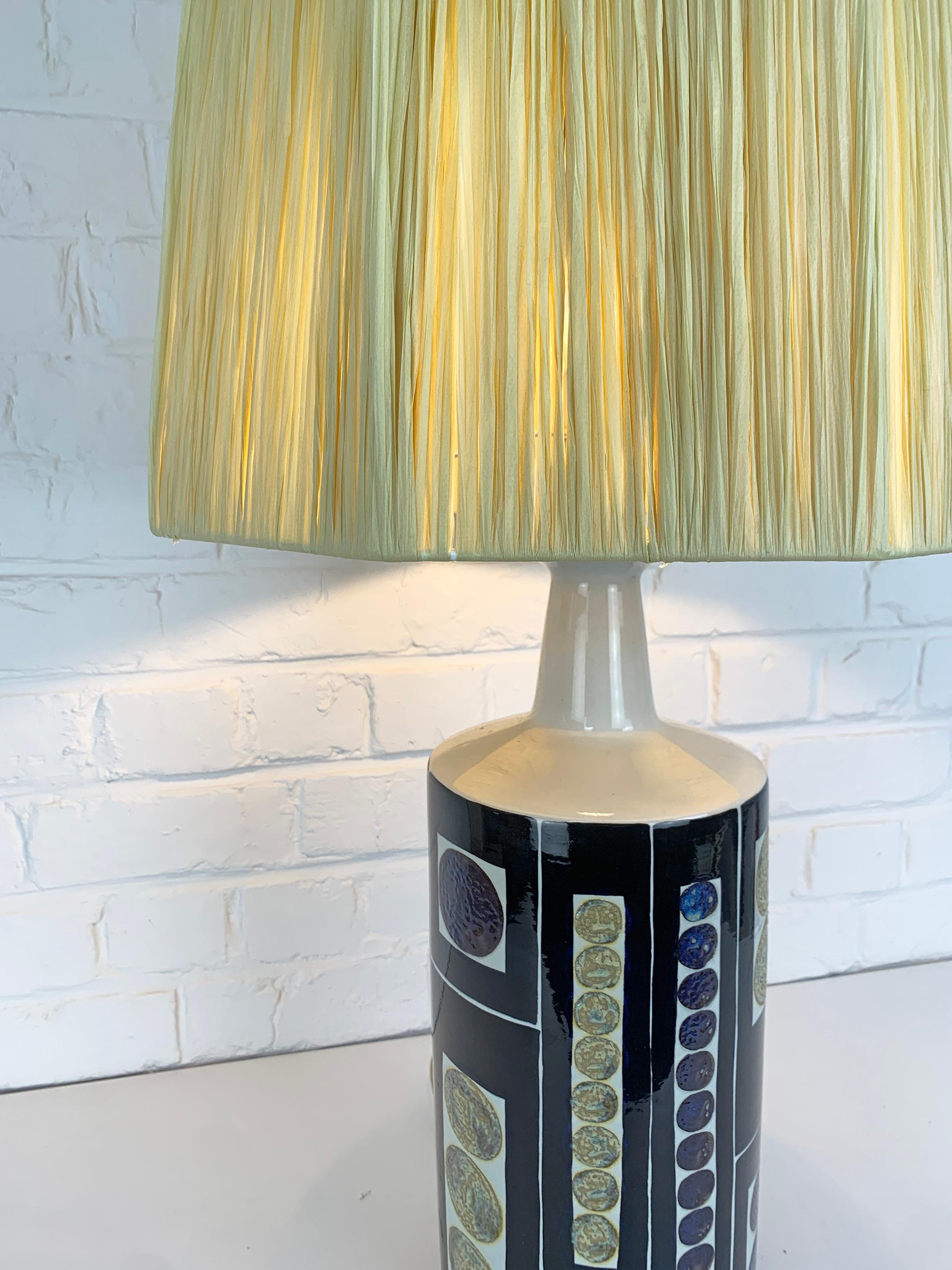 Danish XXL Modern Ceramic Lamp by I-L Koefoed, Royal Copenhagen Fog&Morup 1960s For Sale 2