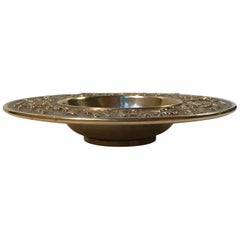 Dänische Sternzeichen-Schale aus Bronze von Nordisk Malm:: 1940er Jahre