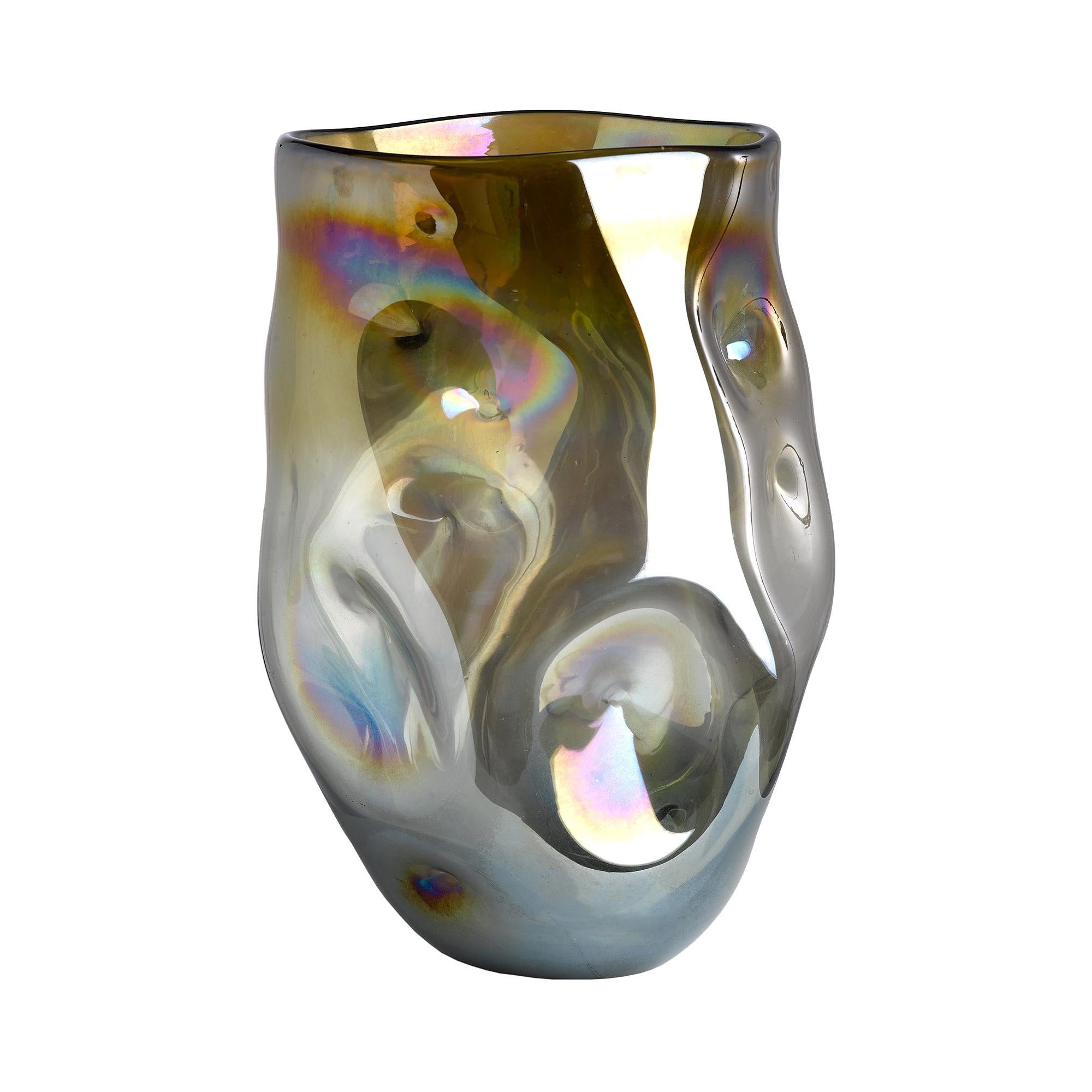Danitra Vase in Amber Glass by CuratedKravet