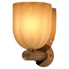 Danke Studio large wall lamp in brass and blown glass