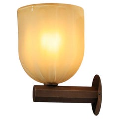 Lampada da parete grande "Danke Studio" in ottone e vetro