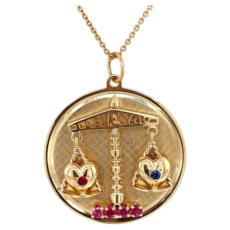 Pendant Dankner Living Charms Dankner I Love You Moveable Gold Charm