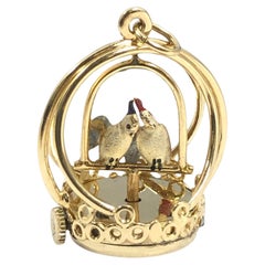 Dankner Vintage Large Yellow Gold Mechanical Charm
