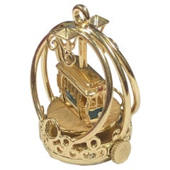 Dankner Vintage Yellow Gold Mechanical Street Car Charm