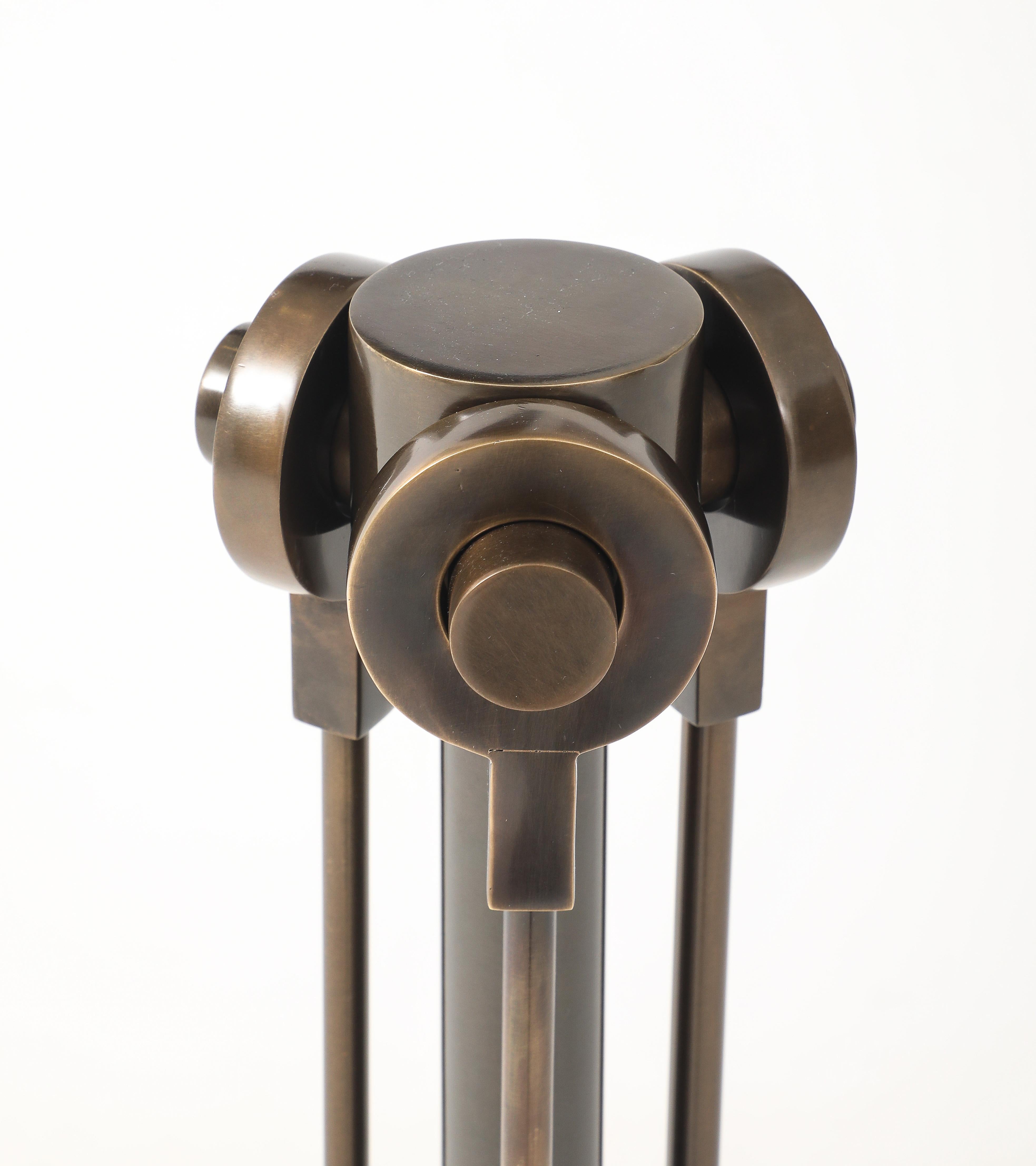 Danny Alessandro Bronze Firetools Set For Sale 3