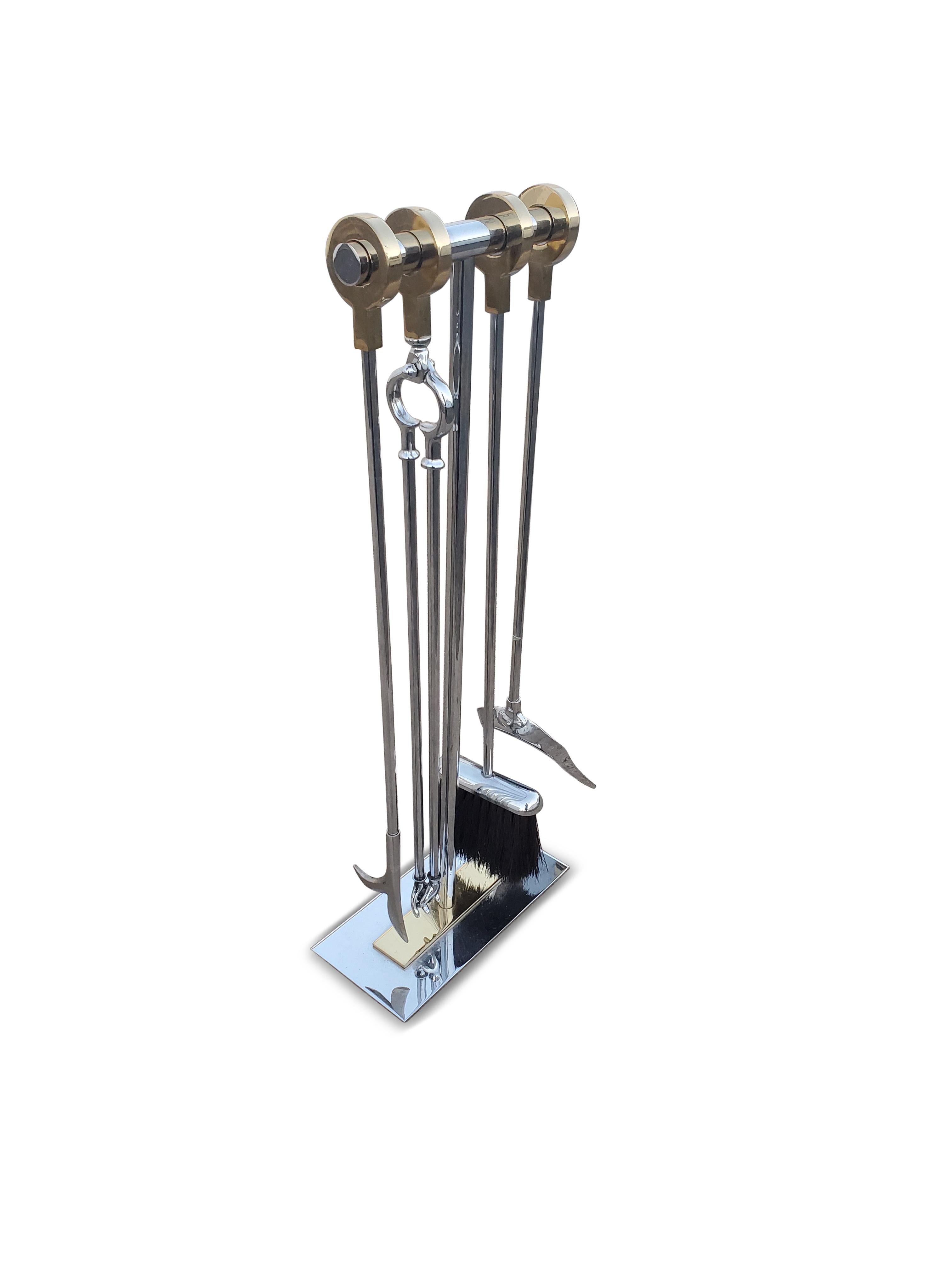 Metal Danny Alessandro Fireplace Tools For Sale