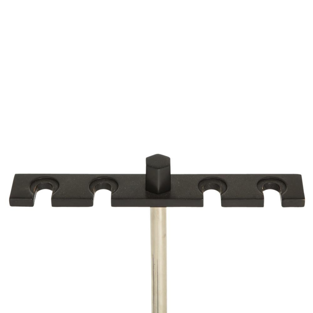 Plated Danny Alessandro Fireplace Tools, Matte Black and Nickel Chrome