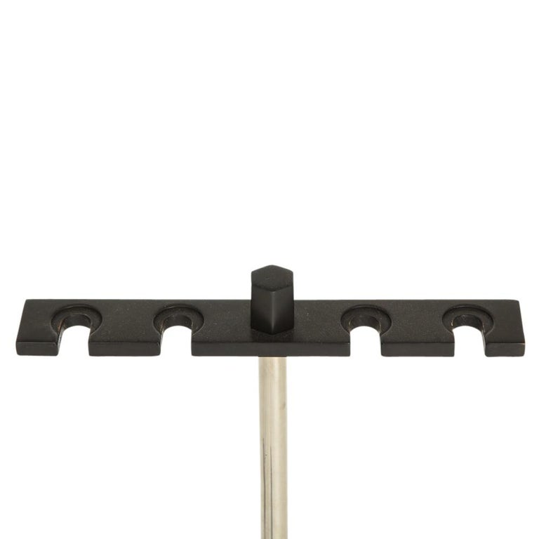 Brass Danny Alessandro Fireplace Tools, Matte Black and Nickel Chrome For Sale